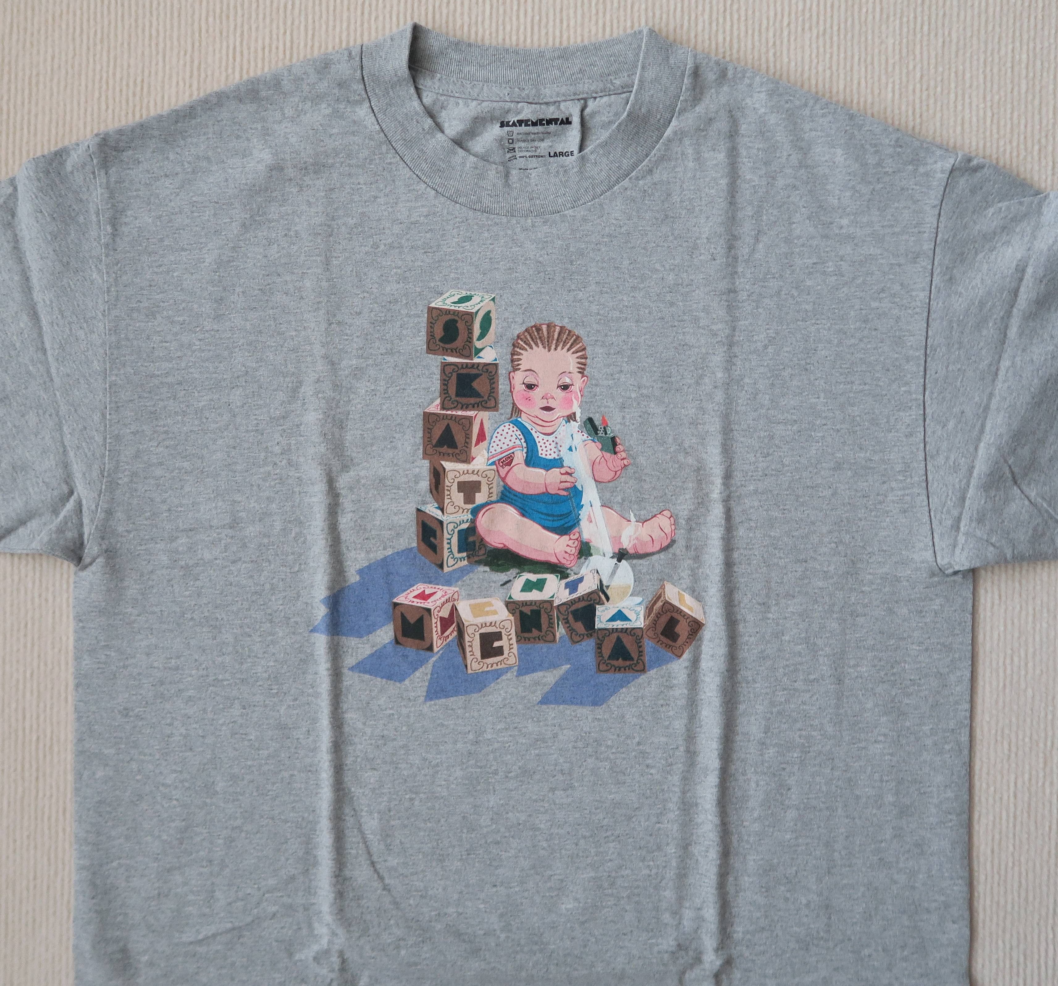 Vintage Skate Mental Baby Bong Skateboarding T-Shirt Size US L / EU 52-54 / 3 - 1 Thumbnail