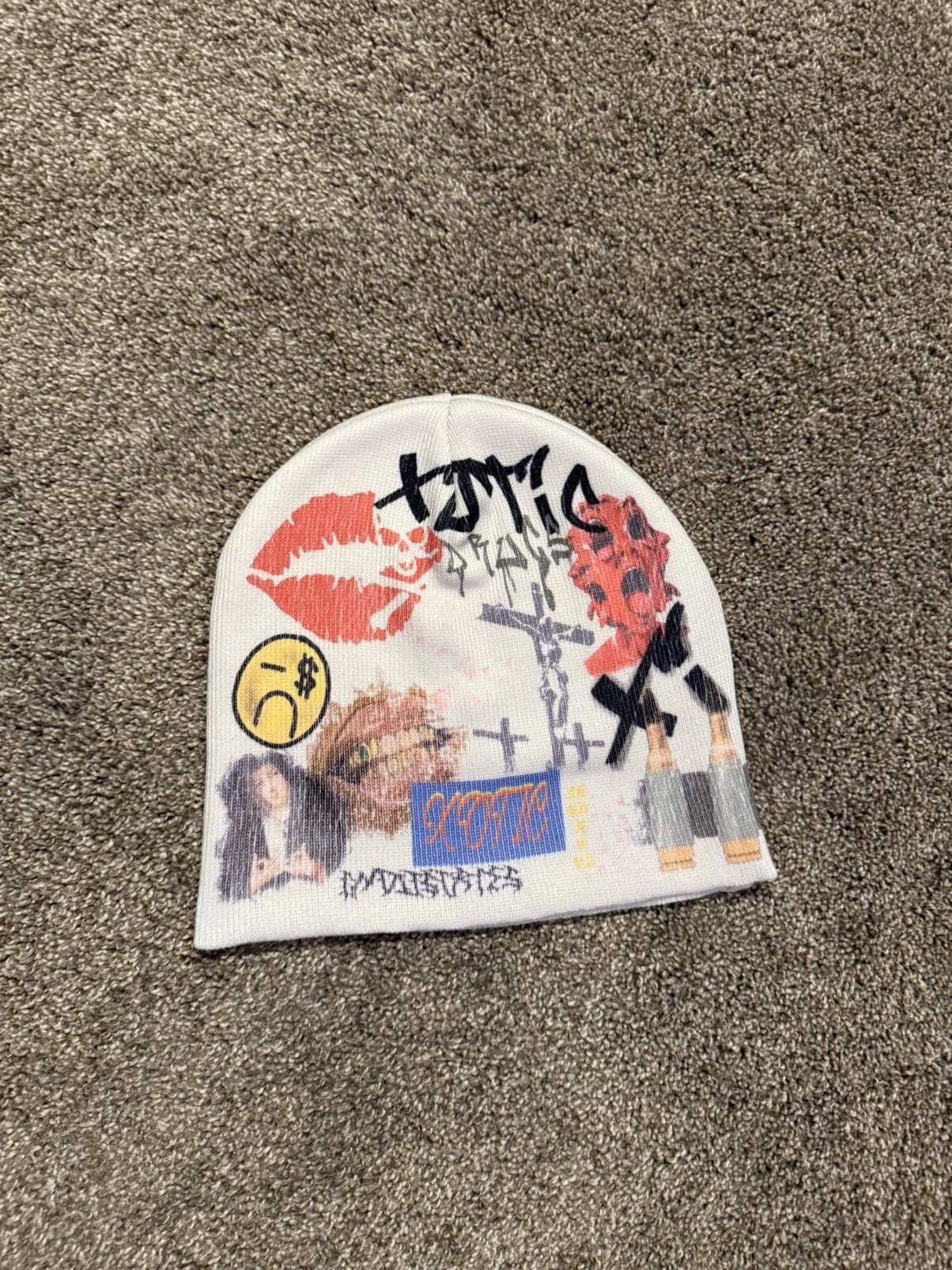 Other Graffiti Print Beanie Size ONE SIZE - 2 Thumbnail