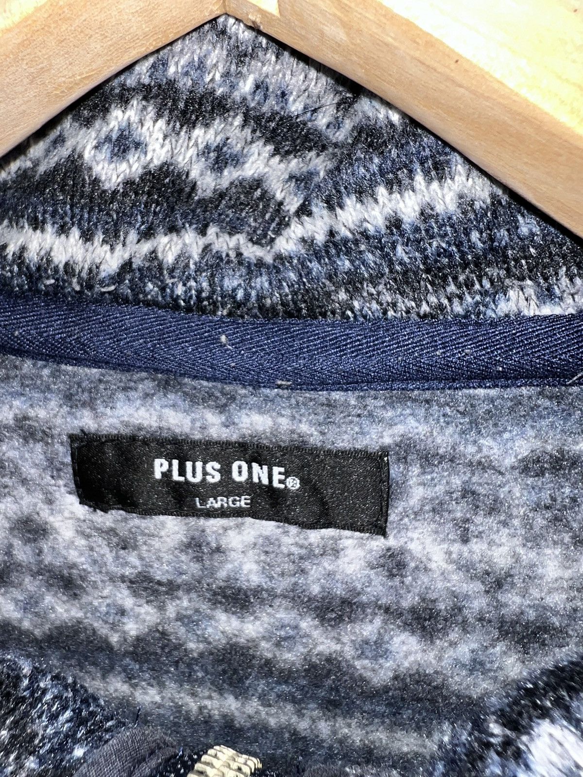 Plus One Clothing Japanese Brand Plus One Striped Hoodies Jacket Size US M / EU 48-50 / 2 - 4 Thumbnail