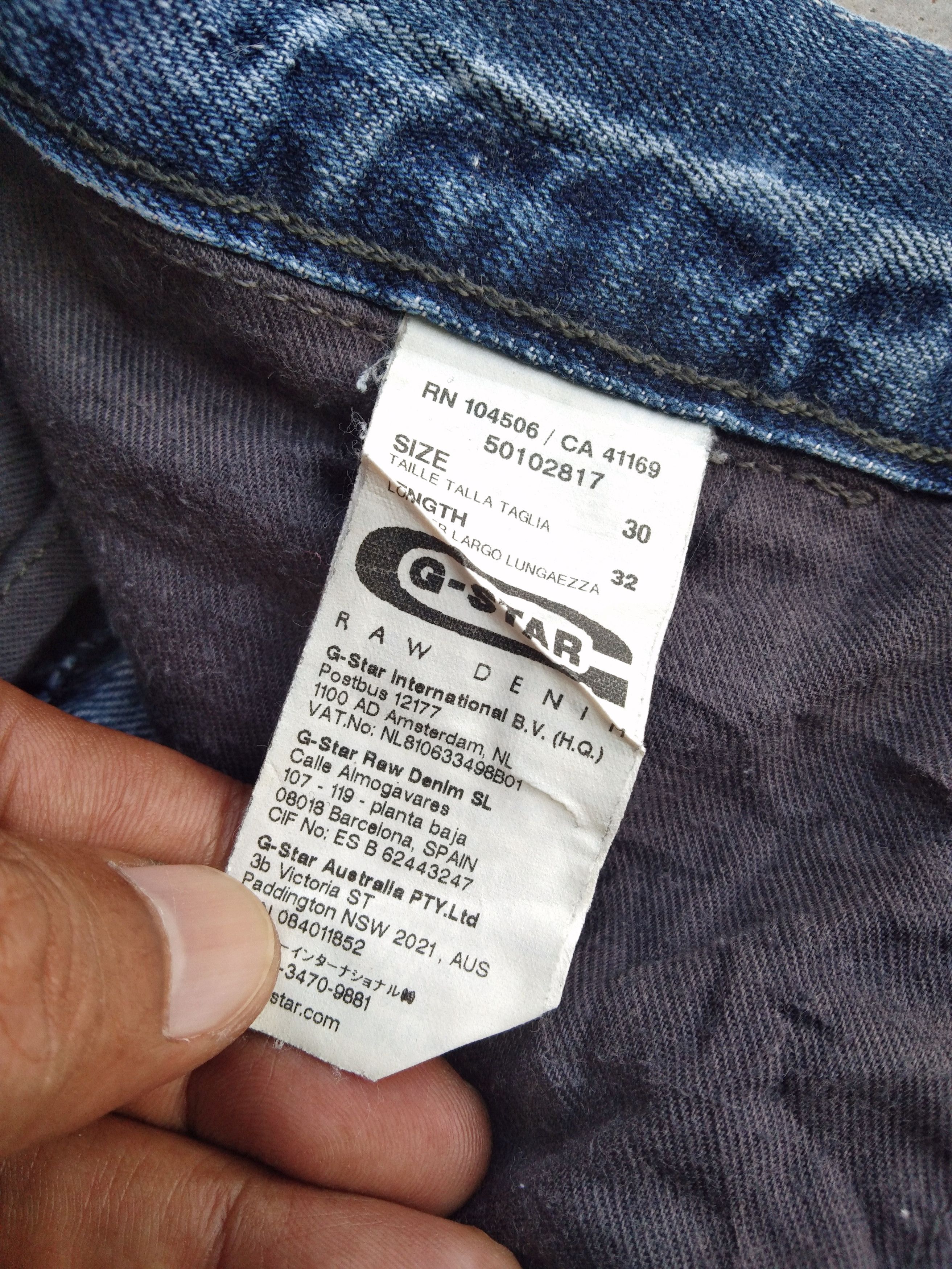 G-Star G Star Raw ZIPPED Jeans 32x35 Size US 32 / EU 48 - 14 Thumbnail