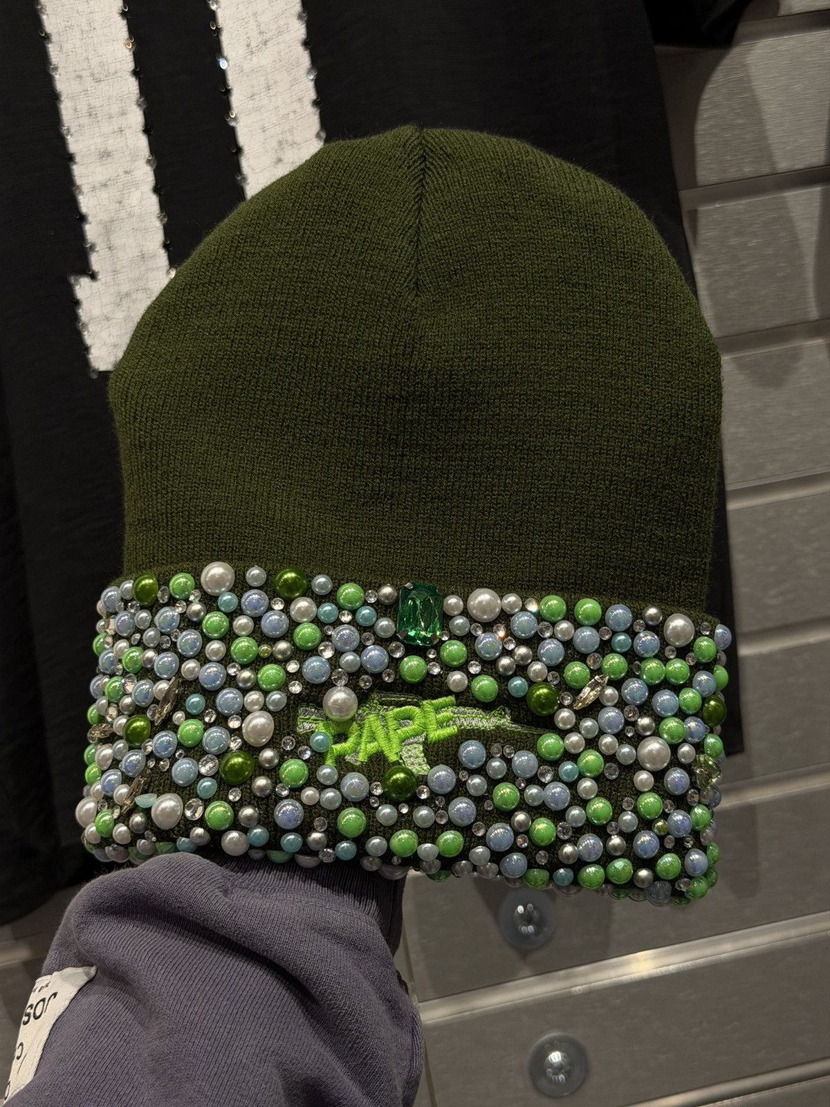 Other PAPE Stone Beanie Crystal Brand New Size ONE SIZE - 5 Thumbnail