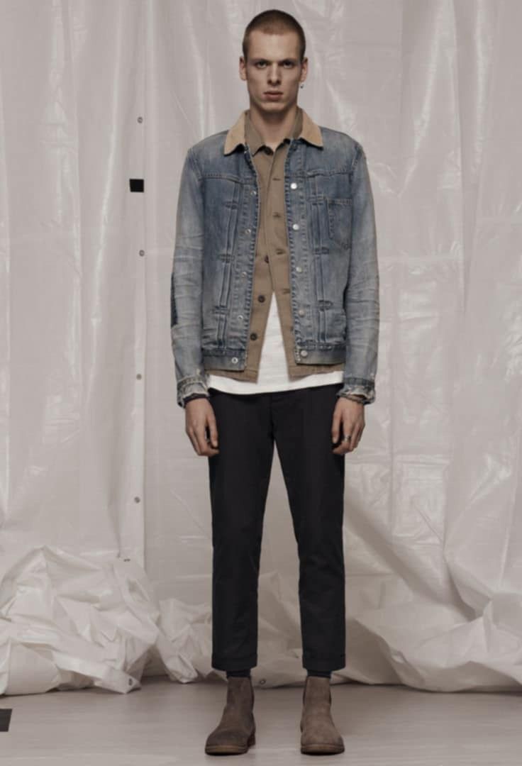 Allsaints ALLSAINTS DARUMA DISTRESSED DENIM JACKET Size US M / EU 48-50 / 2 - 2 Thumbnail