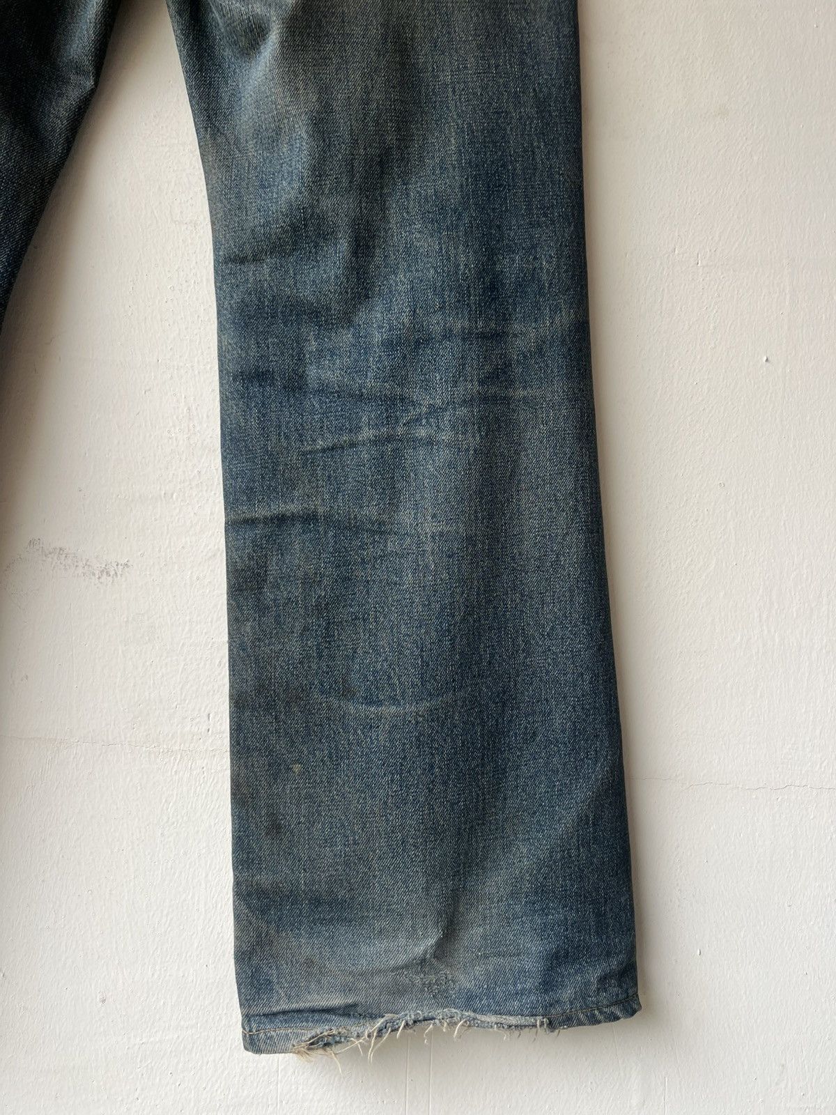 Edwin Vintage Y2K 2000s Edwin Aging Dirty Mud Denim Selvedge Jeans Size US 29 - 21 Thumbnail