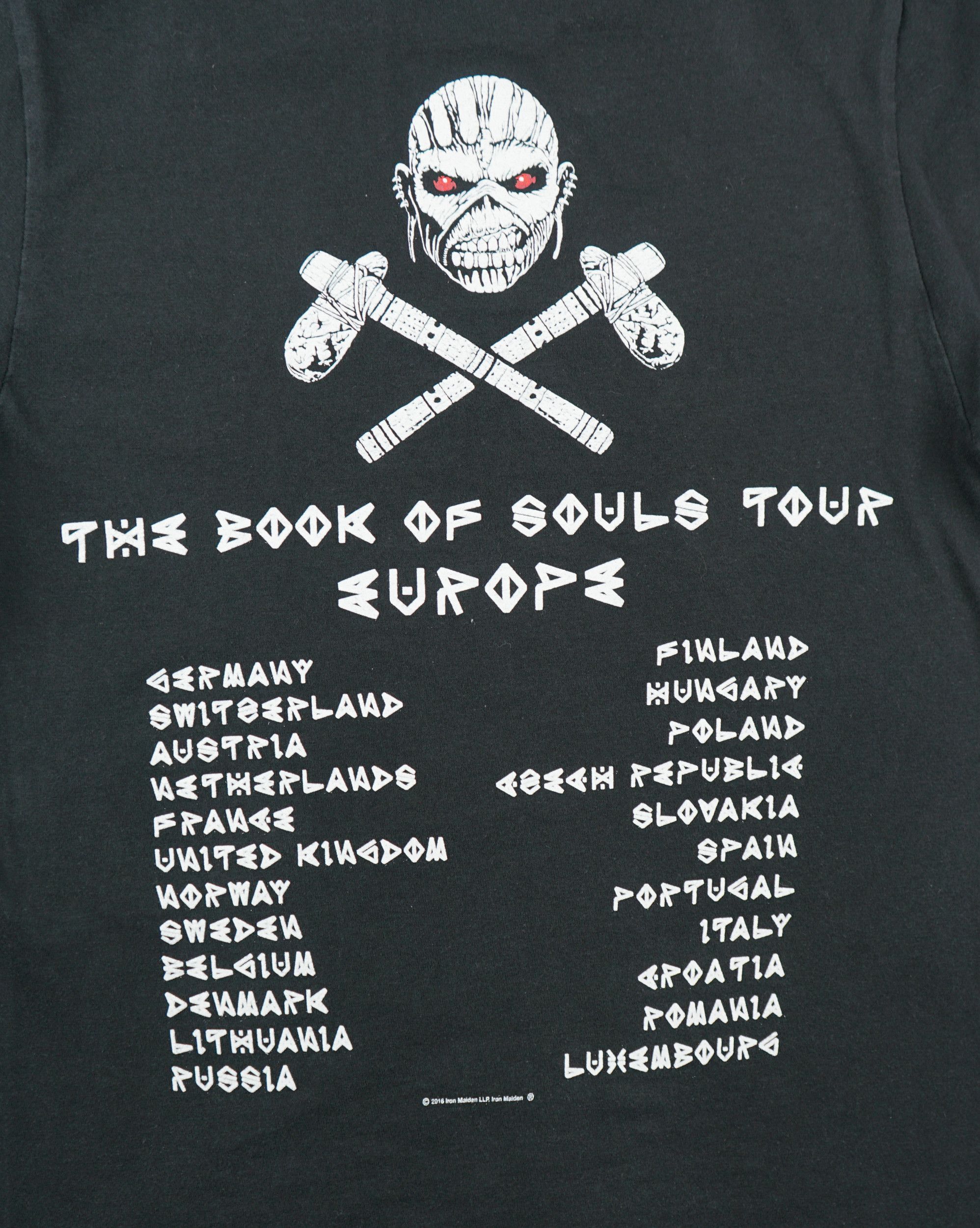 Band Tees × Vintage Vintage 2016 Iron Maiden Tour T-Shirt Size US XS / EU 42 / 0 - 6 Thumbnail