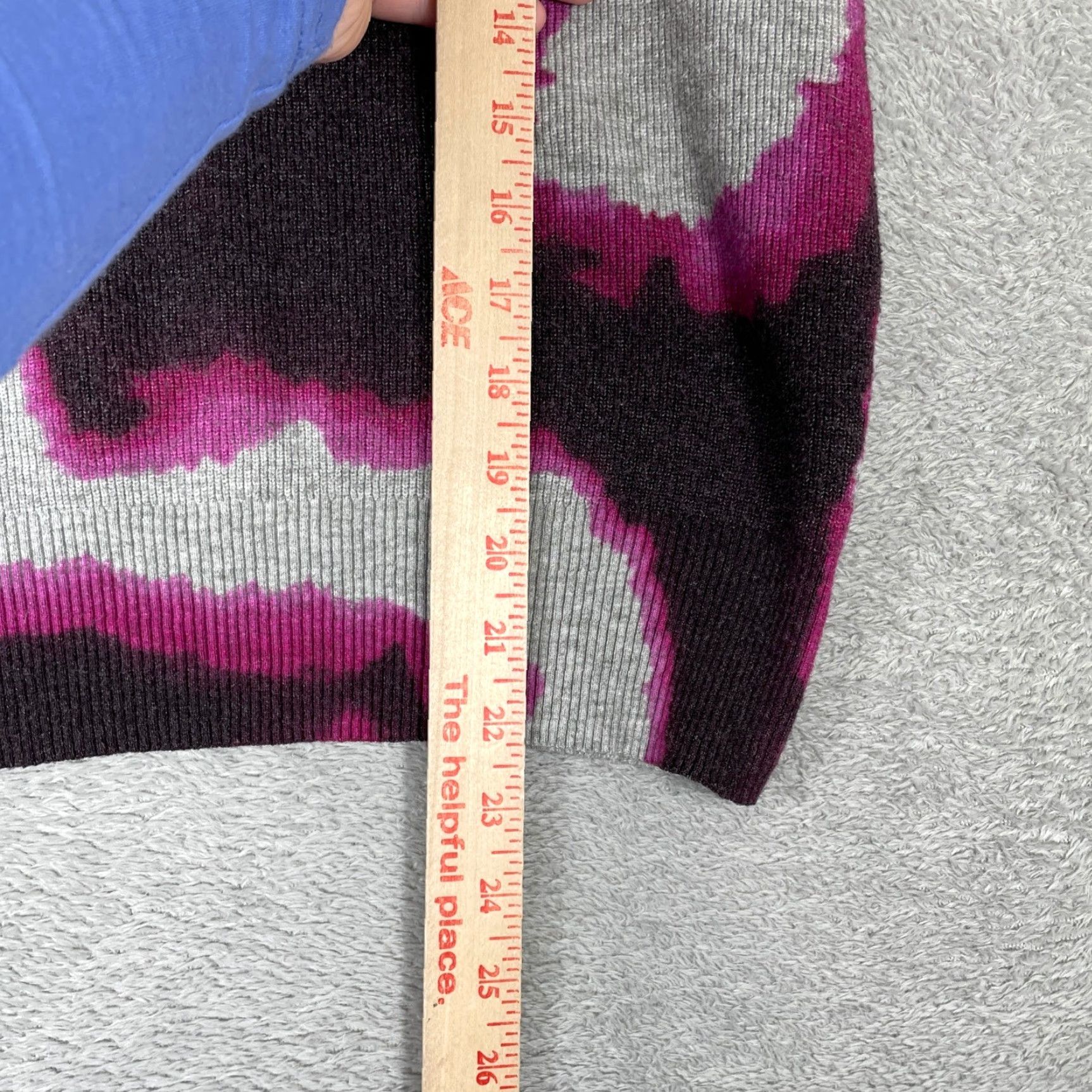 Vintage VINTAGE Jamison Sweater Womens M Purple Abstract Tie Dye Knit Crew Neck Pullover Size M / US 6-8 / IT 42-44 - 5 Thumbnail