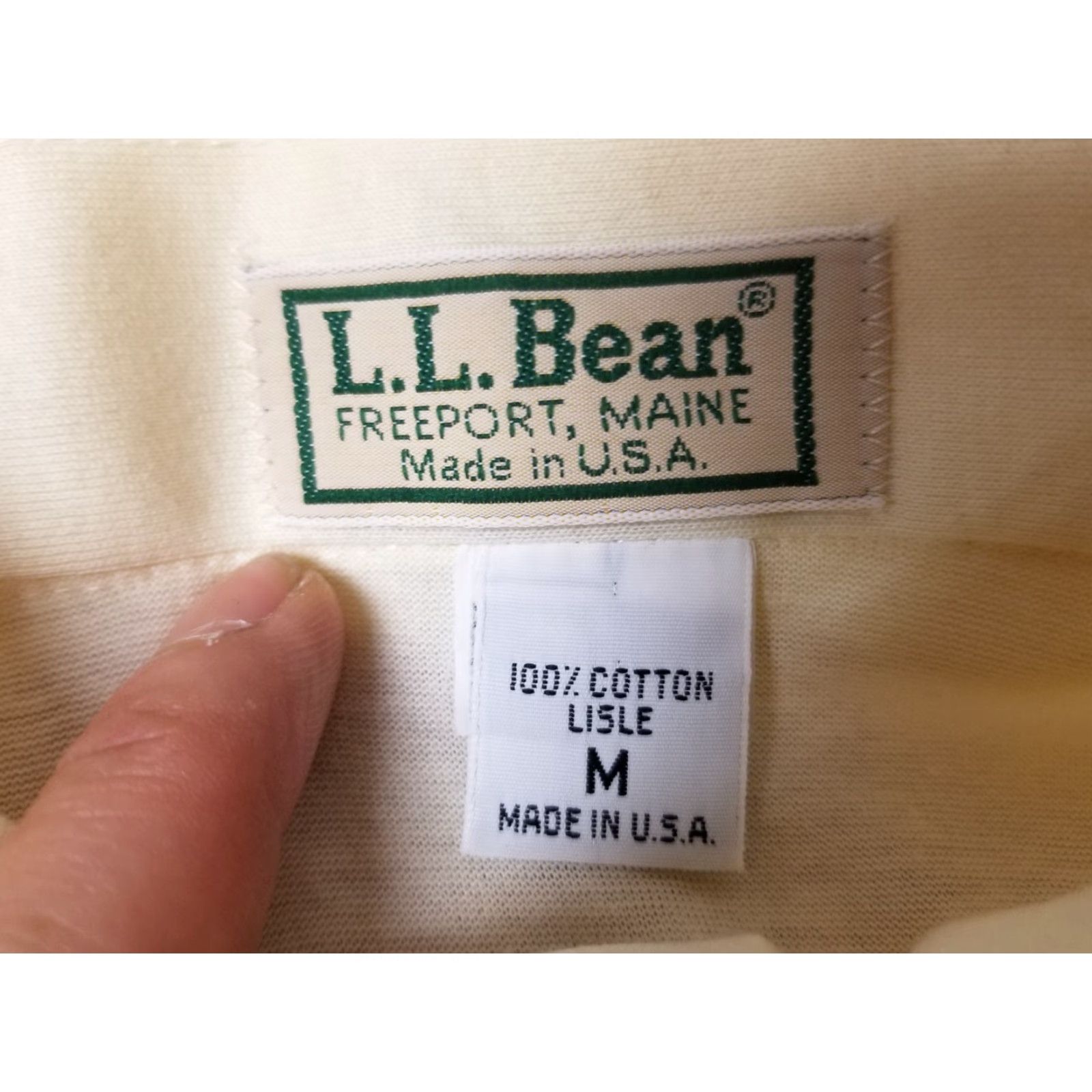 Vintage VINTAGE LL BEAN YELLOW LONG SLEEVE POLO SHIRT SZ MEDIUM MADE IN USA Size US M / EU 48-50 / 2 - 3 Thumbnail
