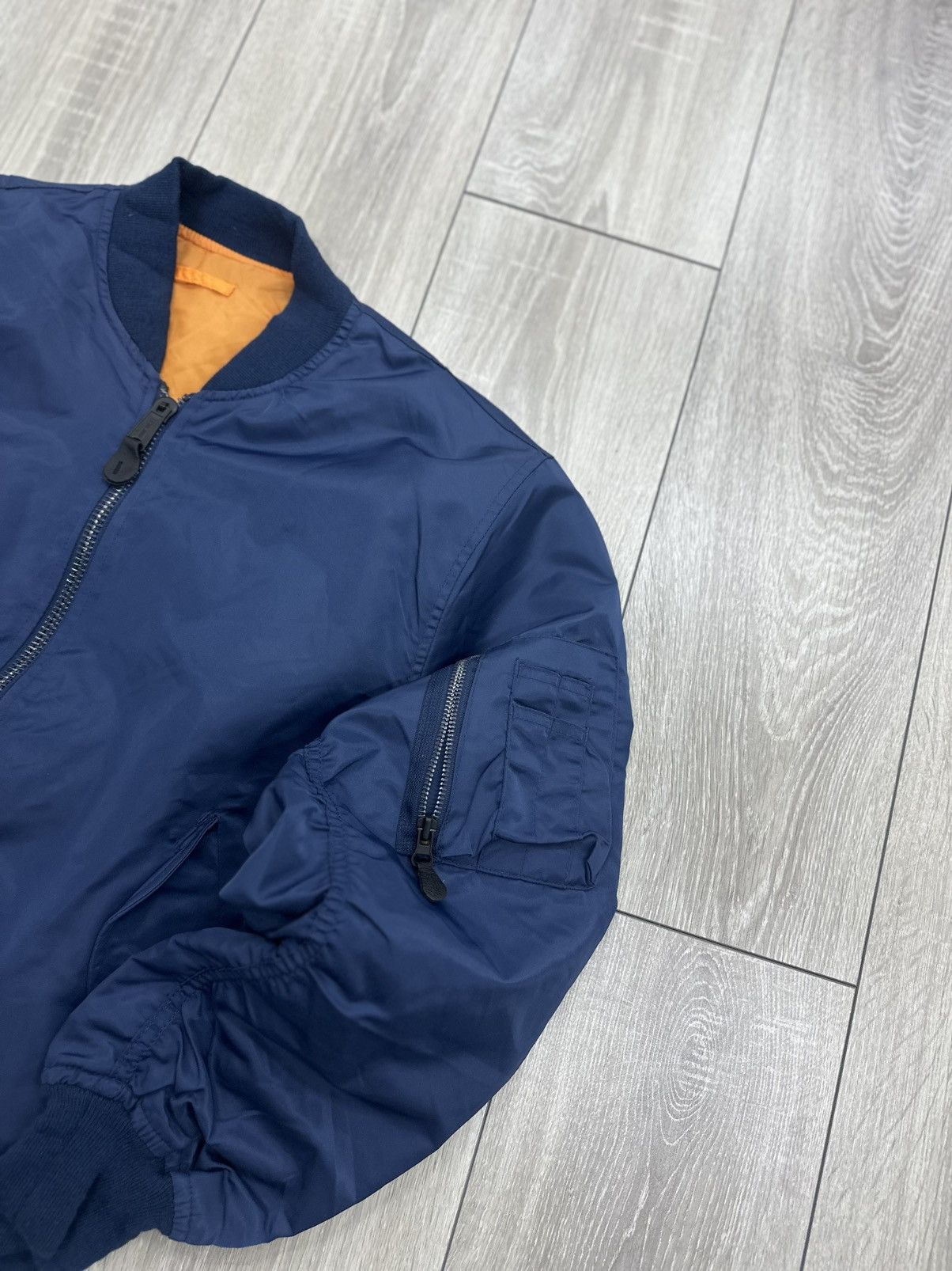 Vintage Nylon Ma-1 Flyers Intermediate Bomber Jacket Baggy Boxy Size US S / EU 44-46 / 1 - 4 Thumbnail
