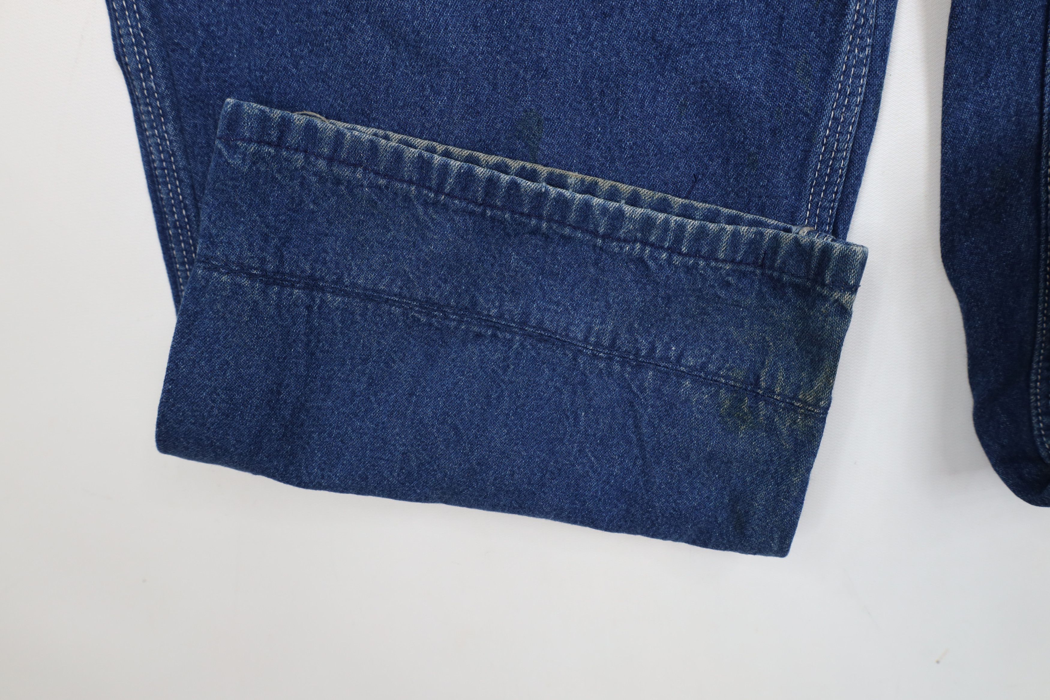 Carhartt Vintage 90s Carhartt Wide Leg Dungaree Denim Jeans USA Blue Size US 38 / EU 54 - 8 Thumbnail