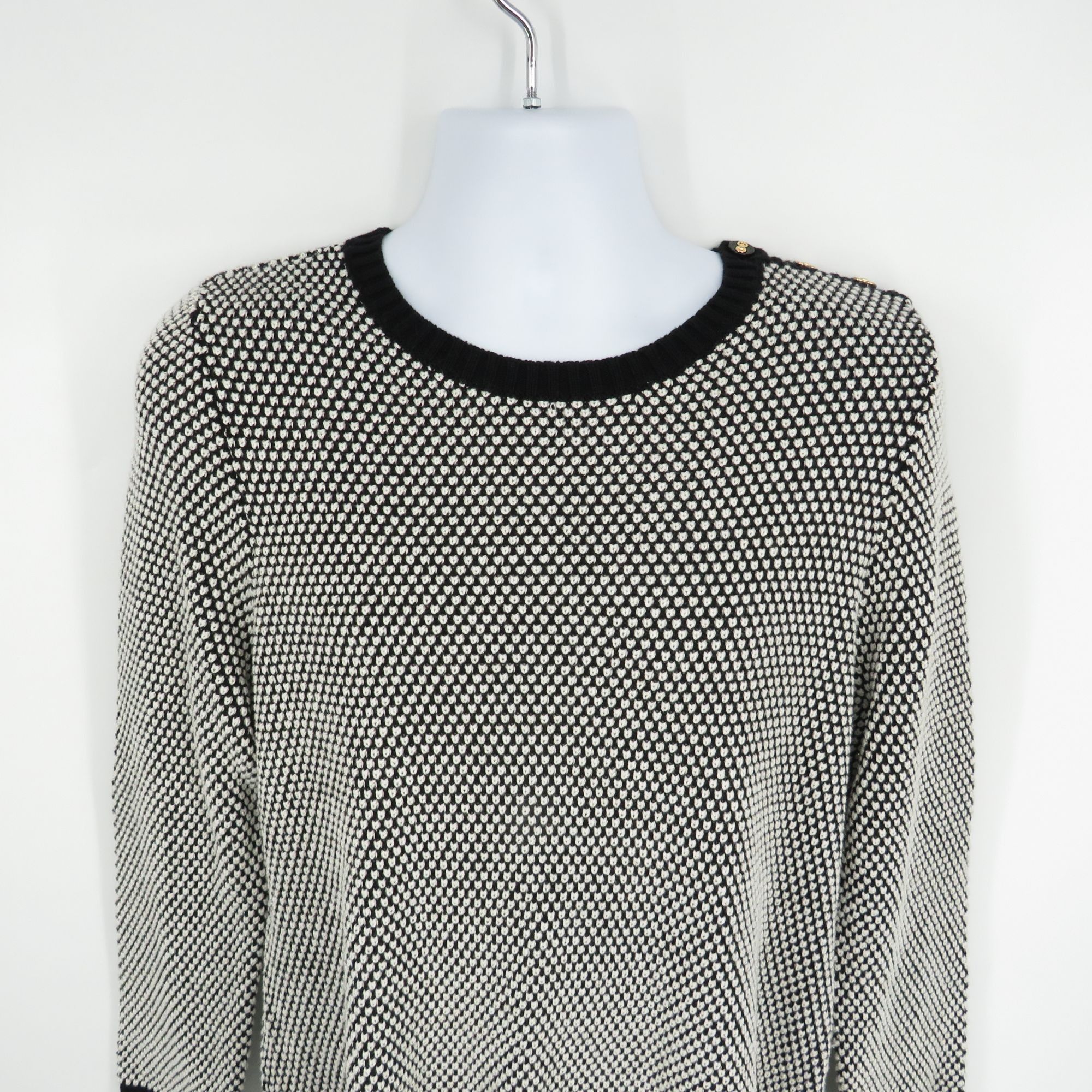 Charter Club Charter Club Women's Black White Sweater XXL NWT $59.50 Size XXL / US 16-18 / IT 52-54 - 3 Thumbnail