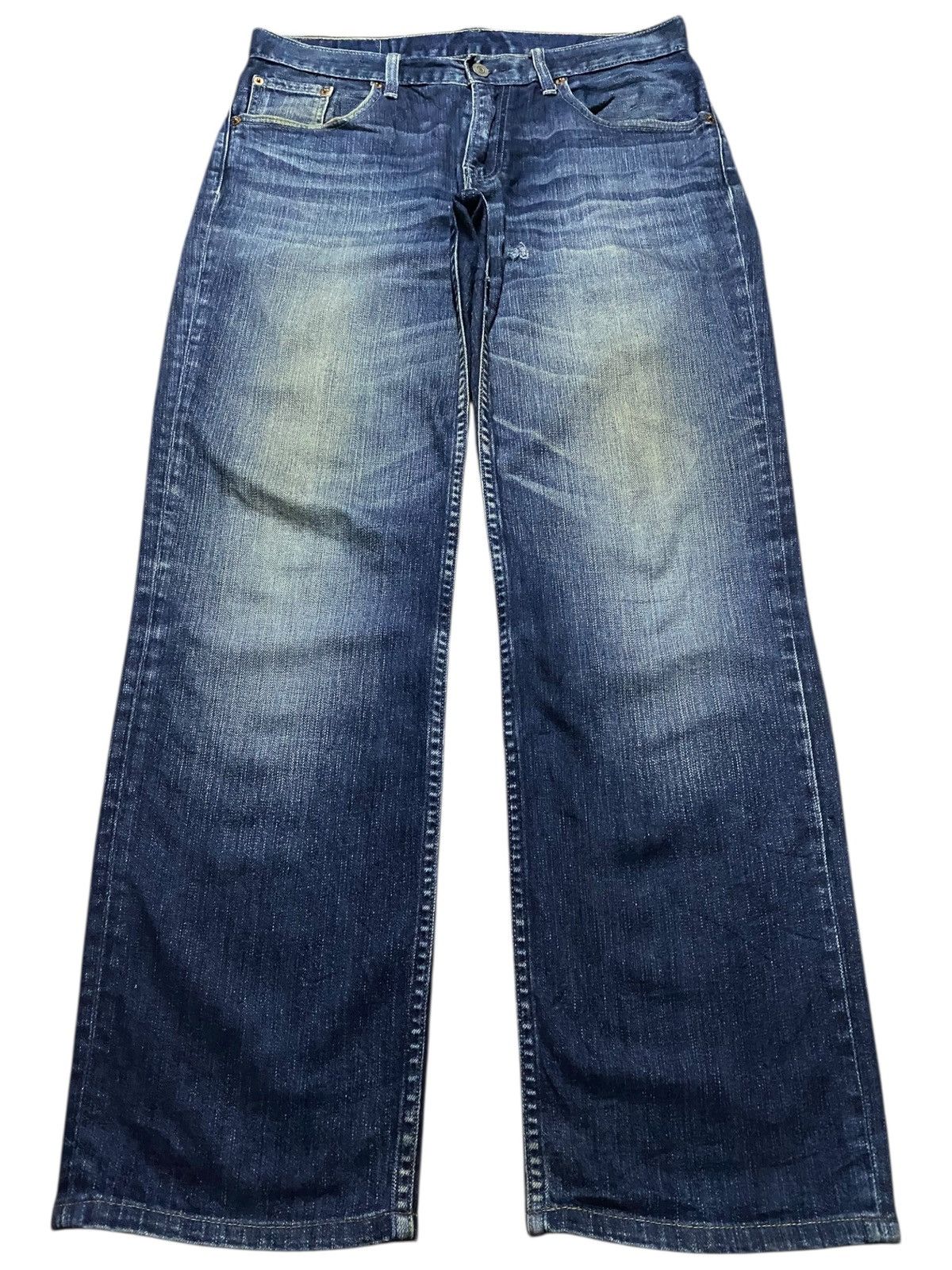 Levi's Vintage Clothing Vintage Levis 502 Mud Wash Distressed Loose Jeans Size US 33 - 1 Thumbnail