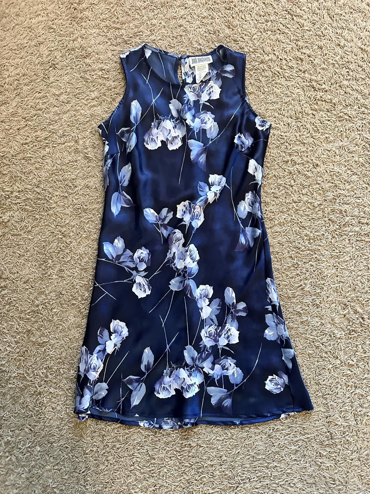 Designer Elegant Floral Print Dress by Jodi Michaels Size M / US 6-8 / IT 42-44 - 1 Thumbnail
