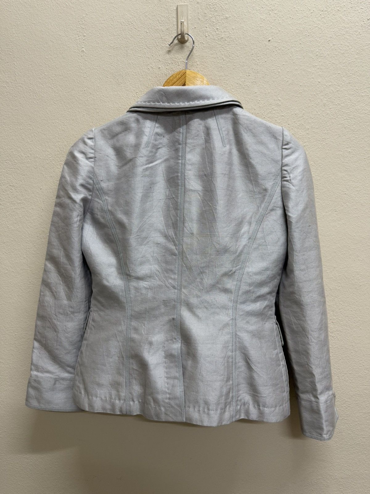 Dolce & Gabbana Dolce & Gabbana Women’s Career Double Colar Linen Blazer Size XS / US 0-2 / IT 36-38 - 20 Thumbnail