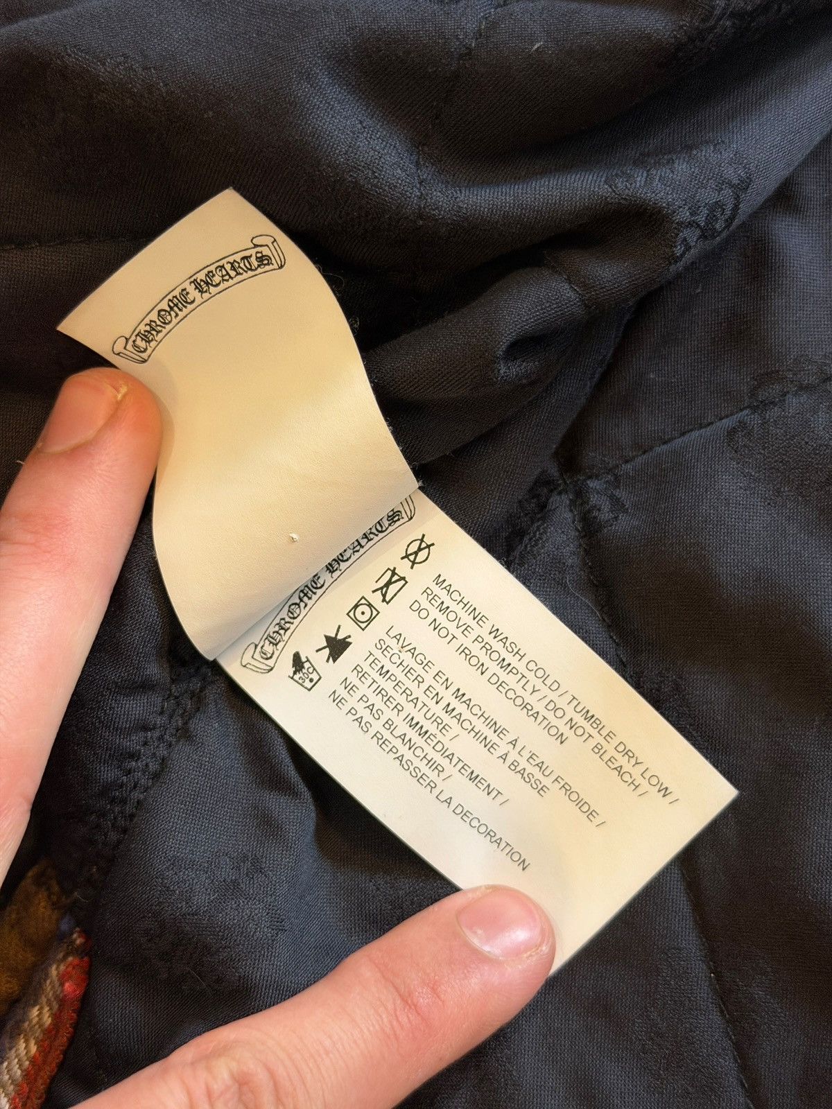 Chrome Hearts Chrome Hearts Work’n Quilted Silk Lined Brown Flannel Jacket Size US M / EU 48-50 / 2 - 10 Thumbnail