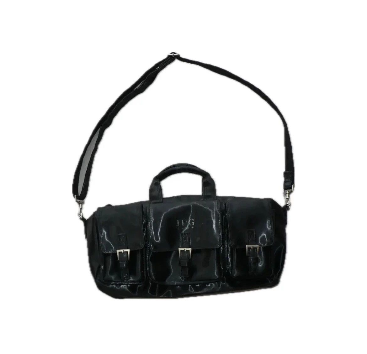Jean Paul Gaultier Jean Paul Gaultier Nylon glossy multi-pocket crossbody bag Size ONE SIZE - 1 Thumbnail