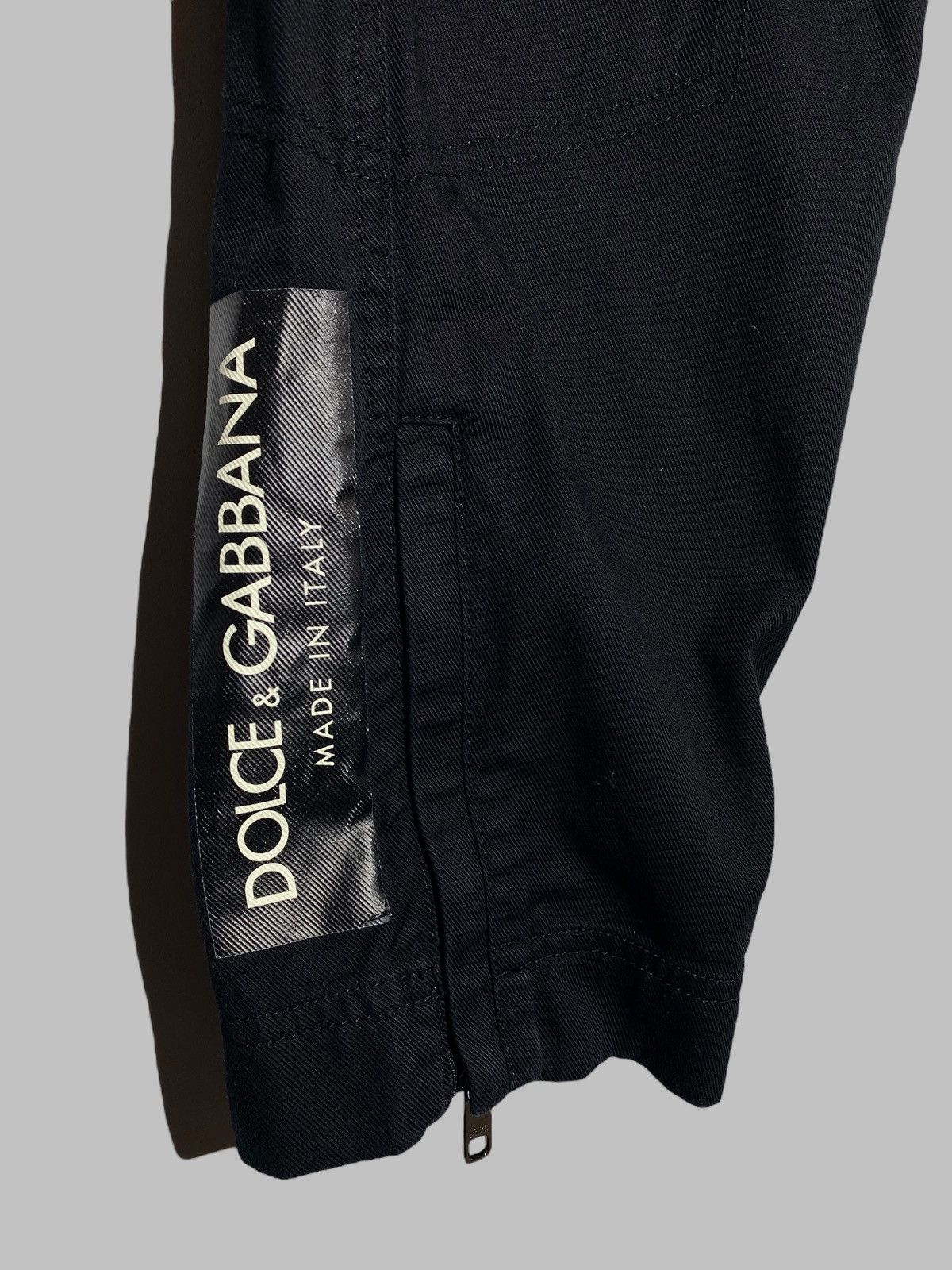 Dolce & Gabbana Dolce & Gabbana Jeans Black Cotton Skinny Cargo Denim Size US 32 / EU 48 - 5 Thumbnail
