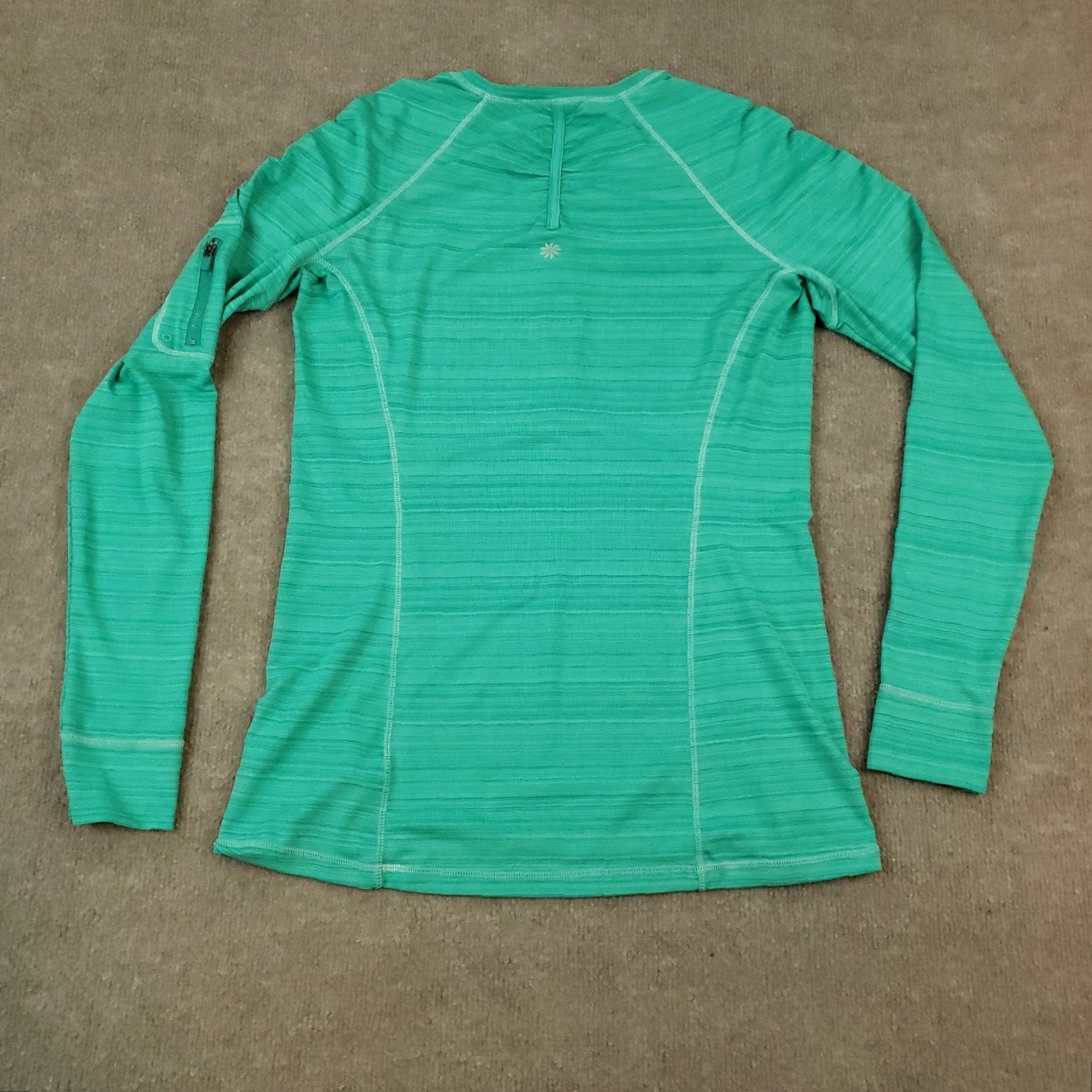 Athleta Athleta Womens Green Long Sleeve 1/4 Zip Pullover Sweatshirt Medium Size M / US 6-8 / IT 42-44 - 7 Thumbnail