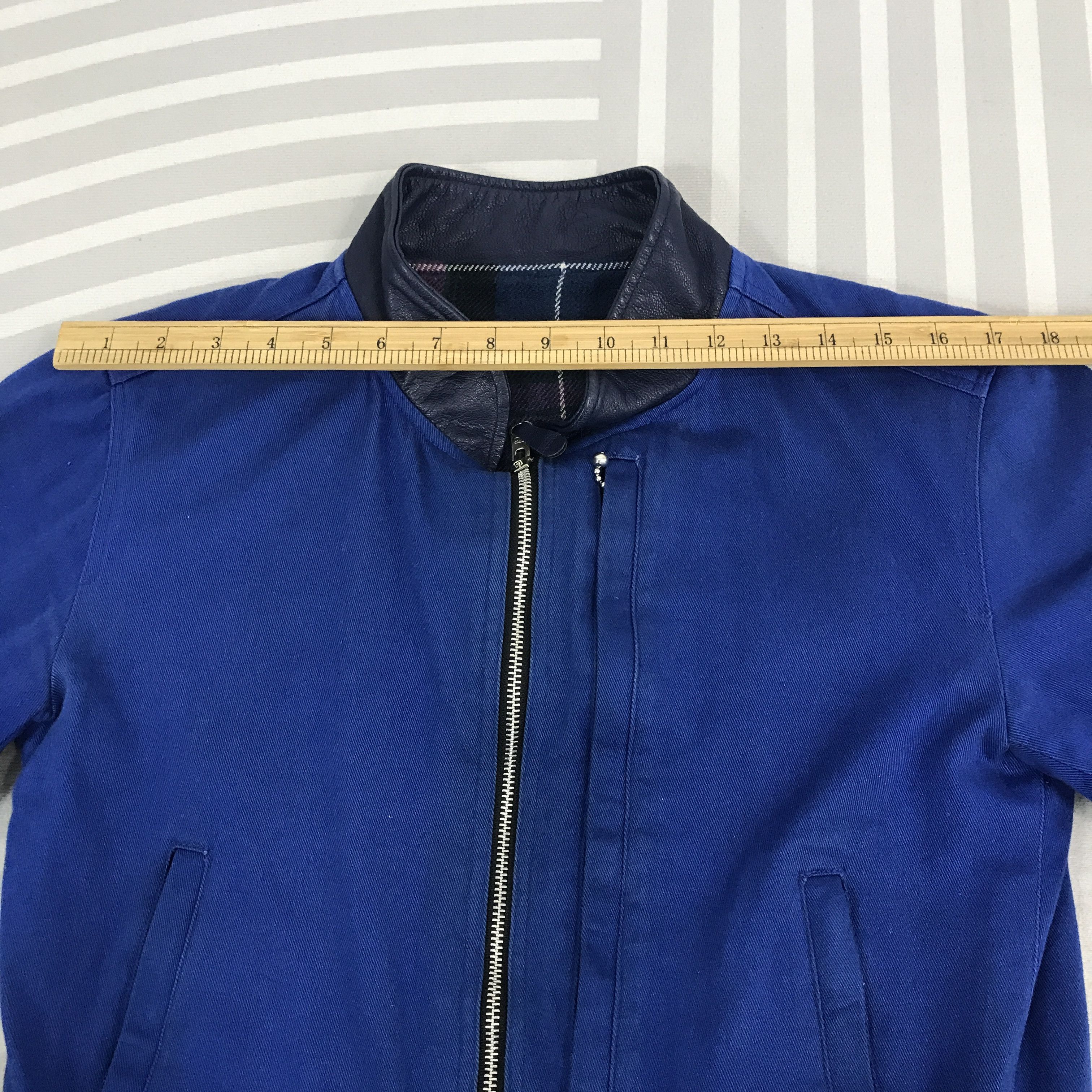 Japanese Brand × Vintage Vintage Jimsinn leather collar Jacket Size US XS / EU 42 / 0 - 5 Thumbnail
