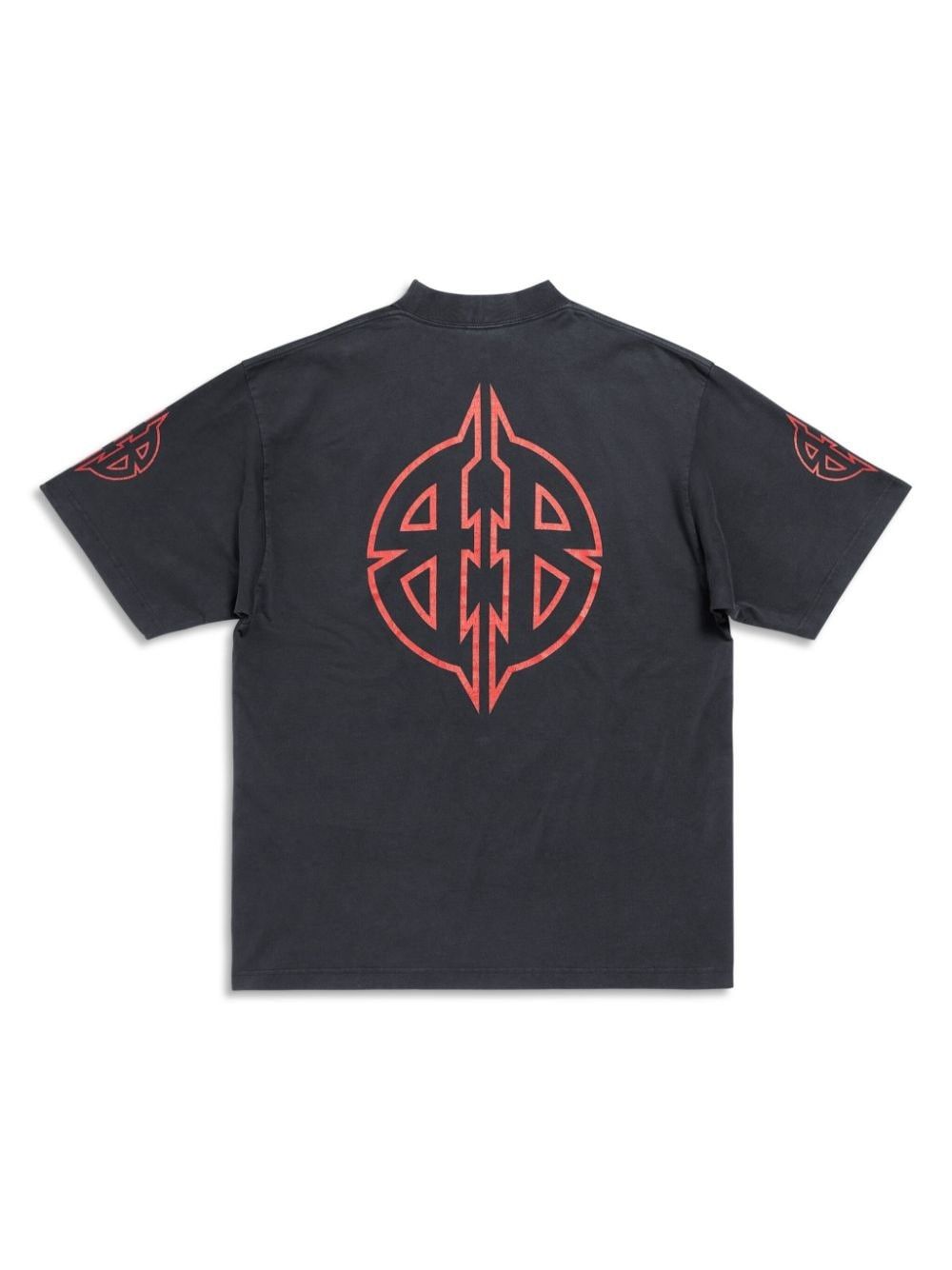 Balenciaga o1srvl11e0825 Metal BB T-Shirt Medium Fit in Black Size US M / EU 48-50 / 2 - 2 Thumbnail