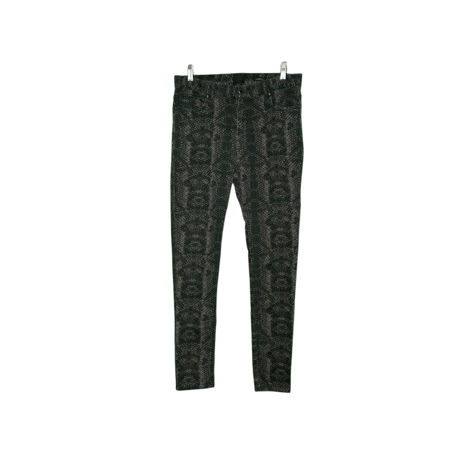 H&M H&M gray snake print skinny fit jeans size 31 Size 32" / US 10 / IT 46 - 16 Thumbnail