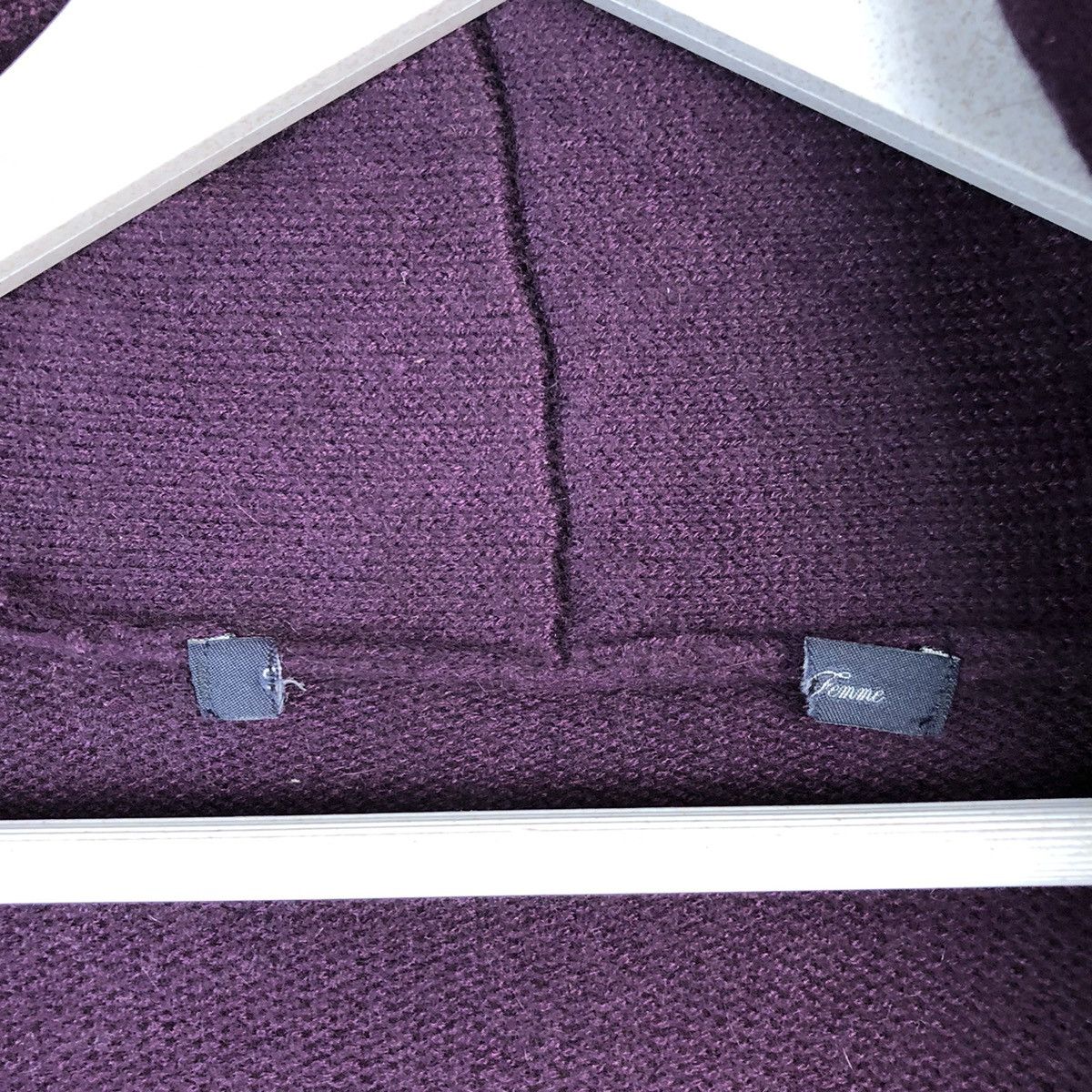 Homespun Knitwear Japan vintage Purple Cardigan Knitwear #A1581 Size US L / EU 52-54 / 3 - 9 Thumbnail