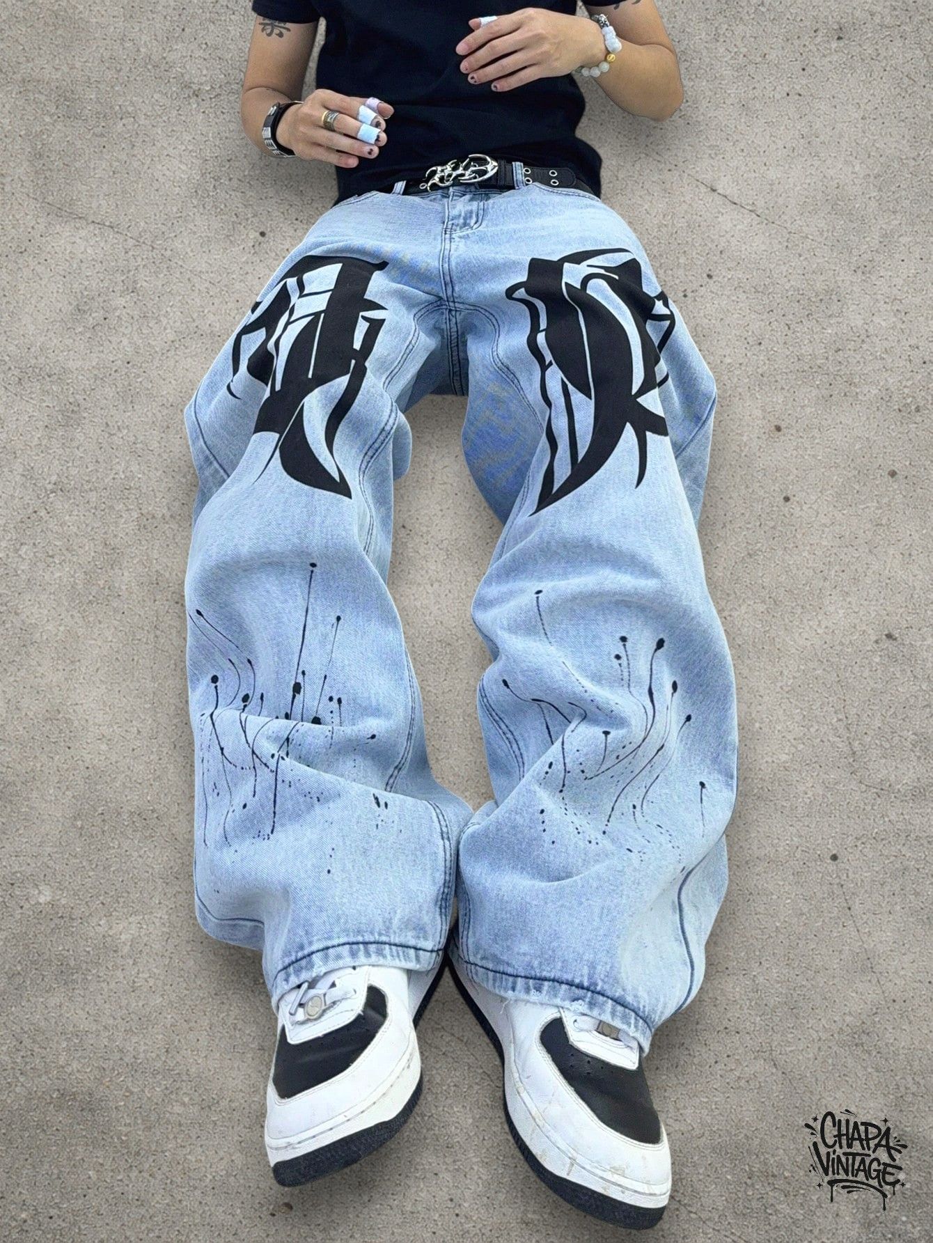 Japanese Brand Light blue baggy jeans Size US 32 / EU 48 - 1 Thumbnail