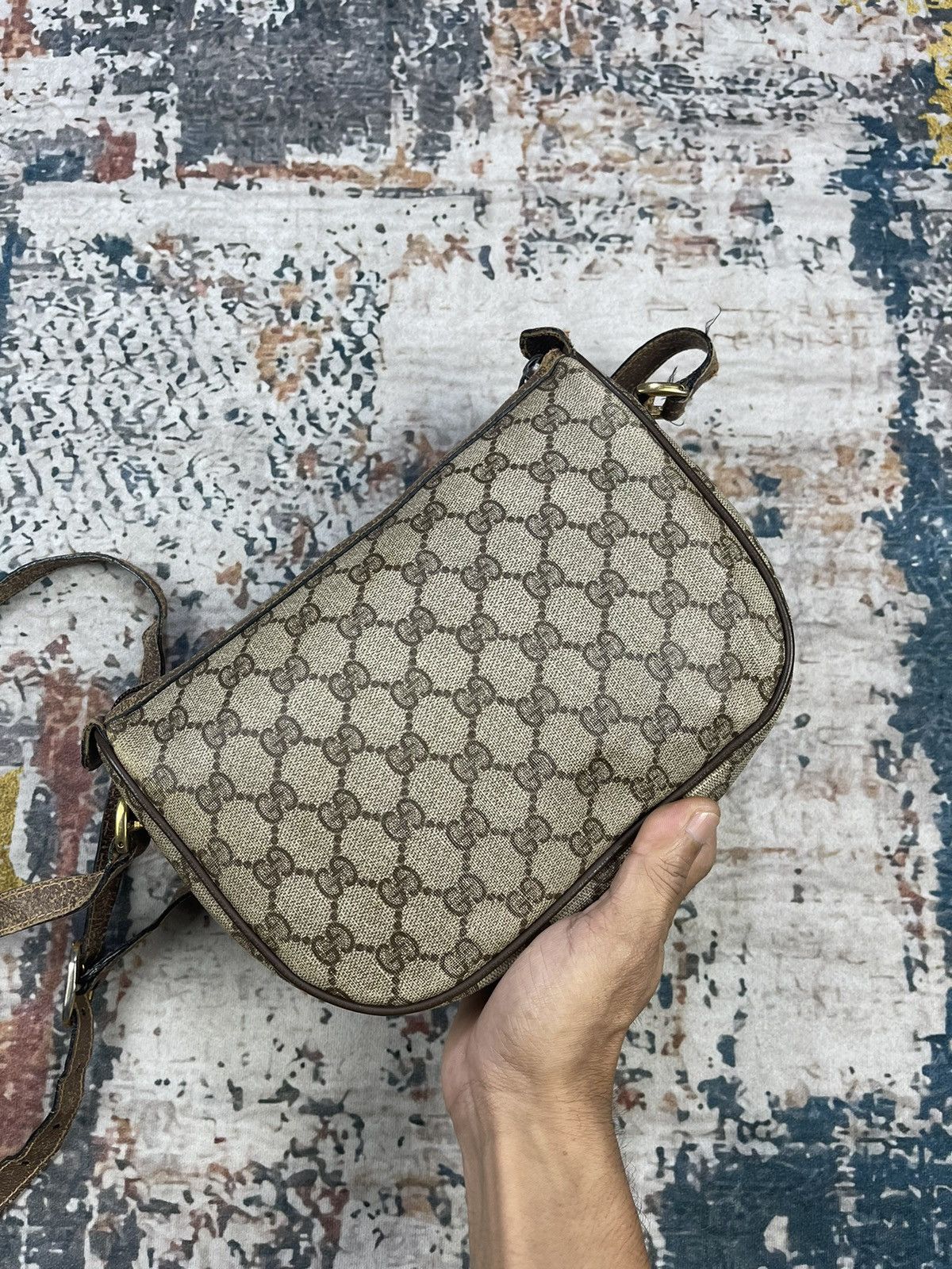 Gucci Vintage Gucci Ophidia Supreme Web Shoulder Sling Bag Size ONE SIZE - 7 Thumbnail