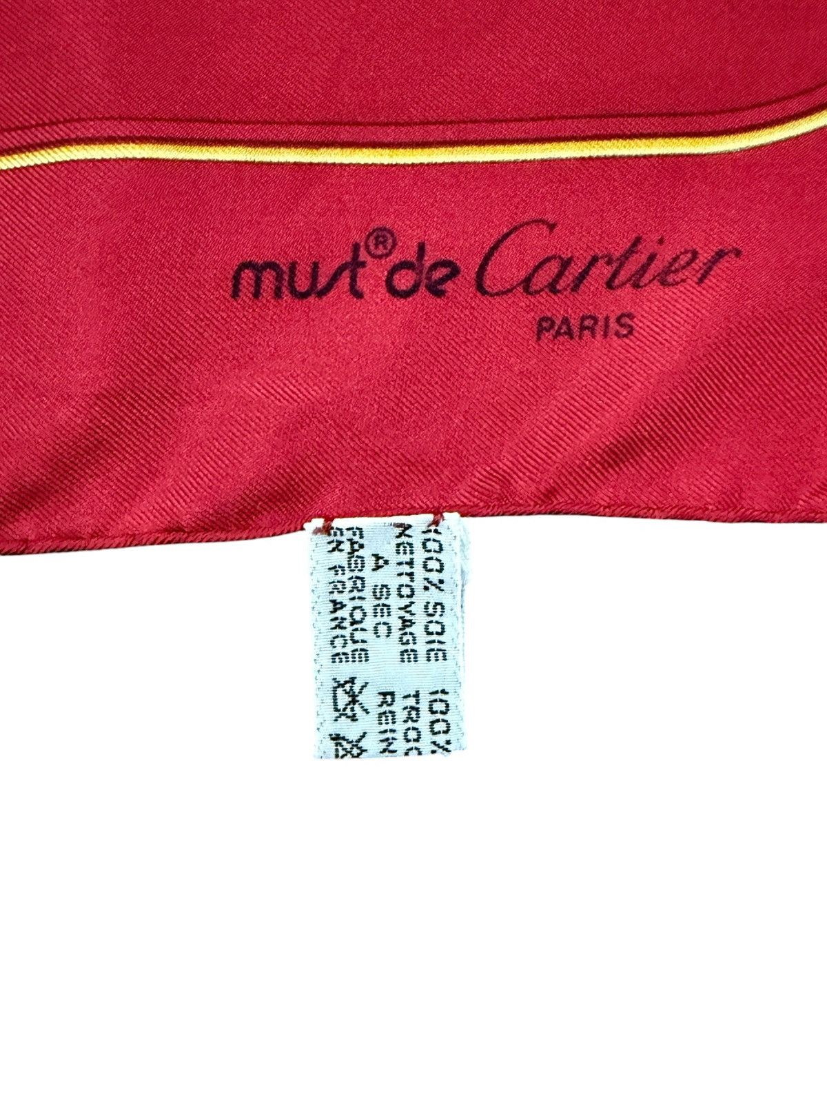 Cartier AUTHENTIC MUDT DE CARTIER PARIS SILK SCARF Size ONE SIZE - 5 Thumbnail