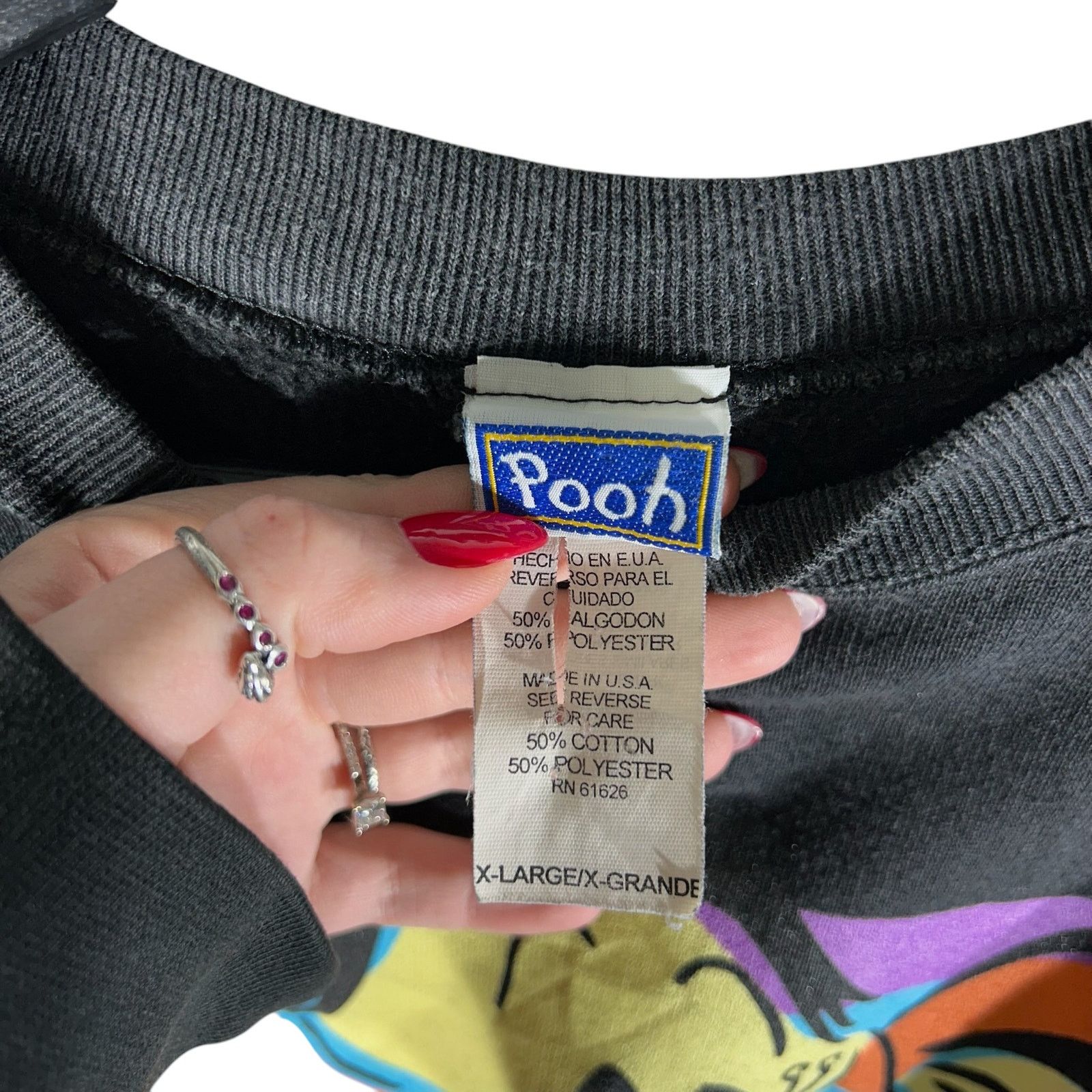Vintage Vintage Winnie The Pooh Tigger Big Face Quote Crewneck XL Size US XL / EU 56 / 4 - 7 Thumbnail