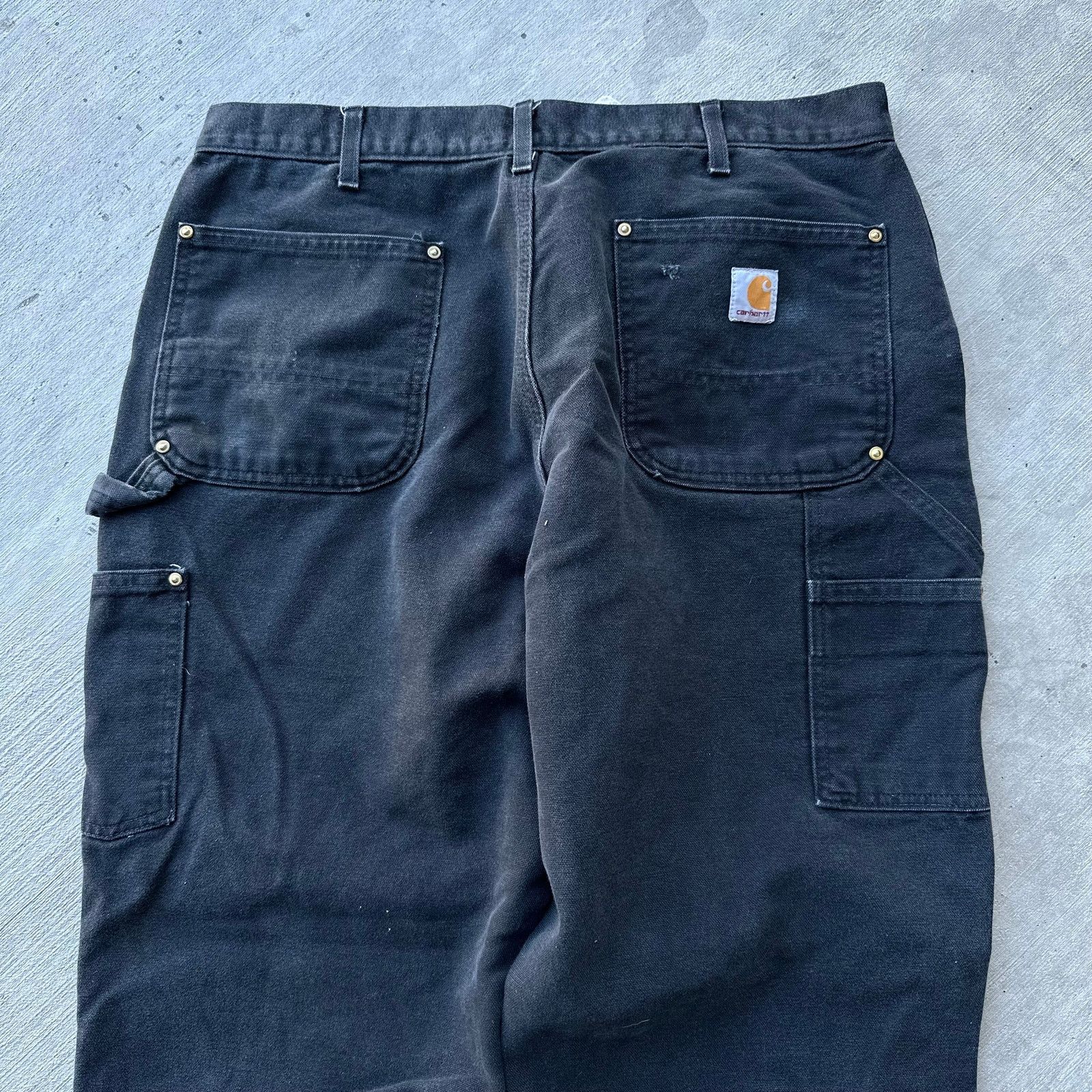 Carhartt × Vintage Carhartt black double knee work wear carpenter pants Size US 36 / EU 52 - 6 Thumbnail
