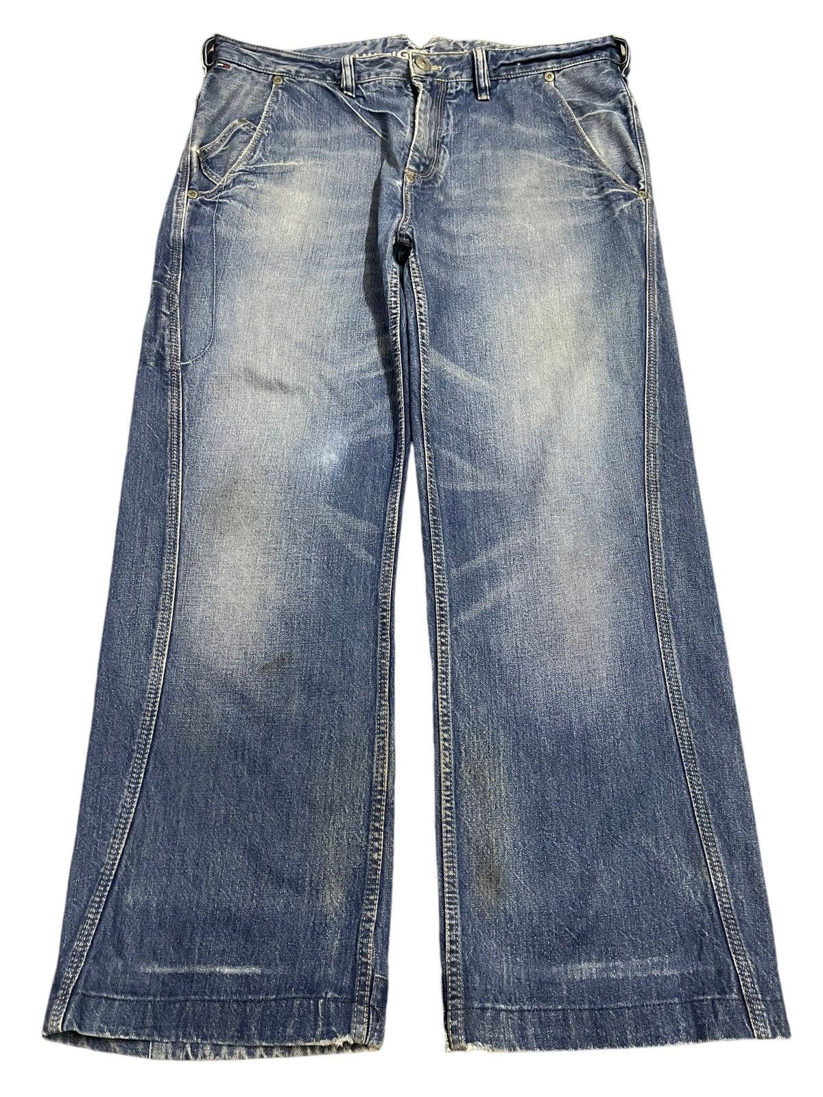 JNCO Vintage Japanese Brand Blue Wash Hip Hop Style Baggy Jeans Size US 36 / EU 52 - 1 Thumbnail