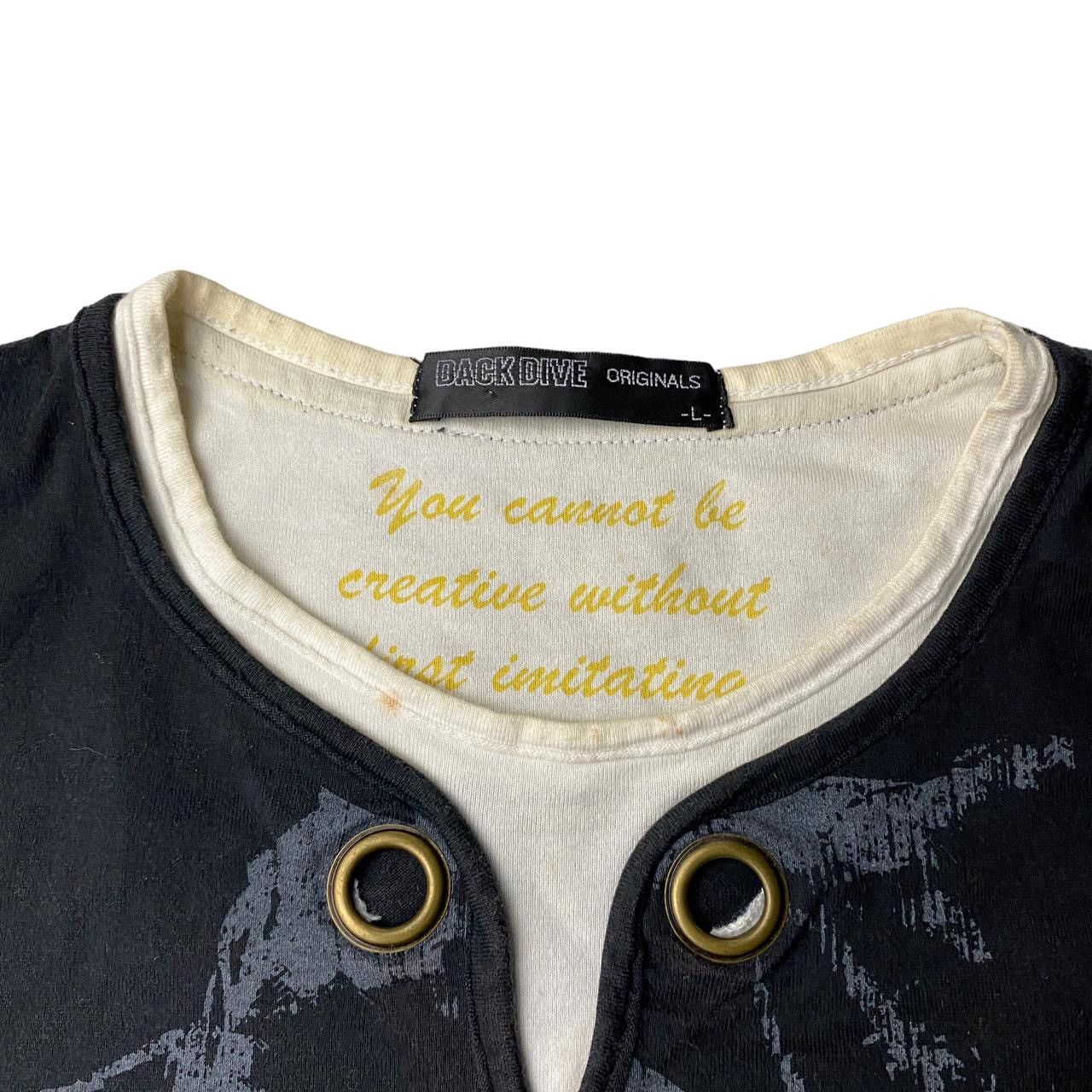 Hysteric Glamour 2000's Dack Dive Poem Human Owl Shirt Size US L / EU 52-54 / 3 - 2 Thumbnail