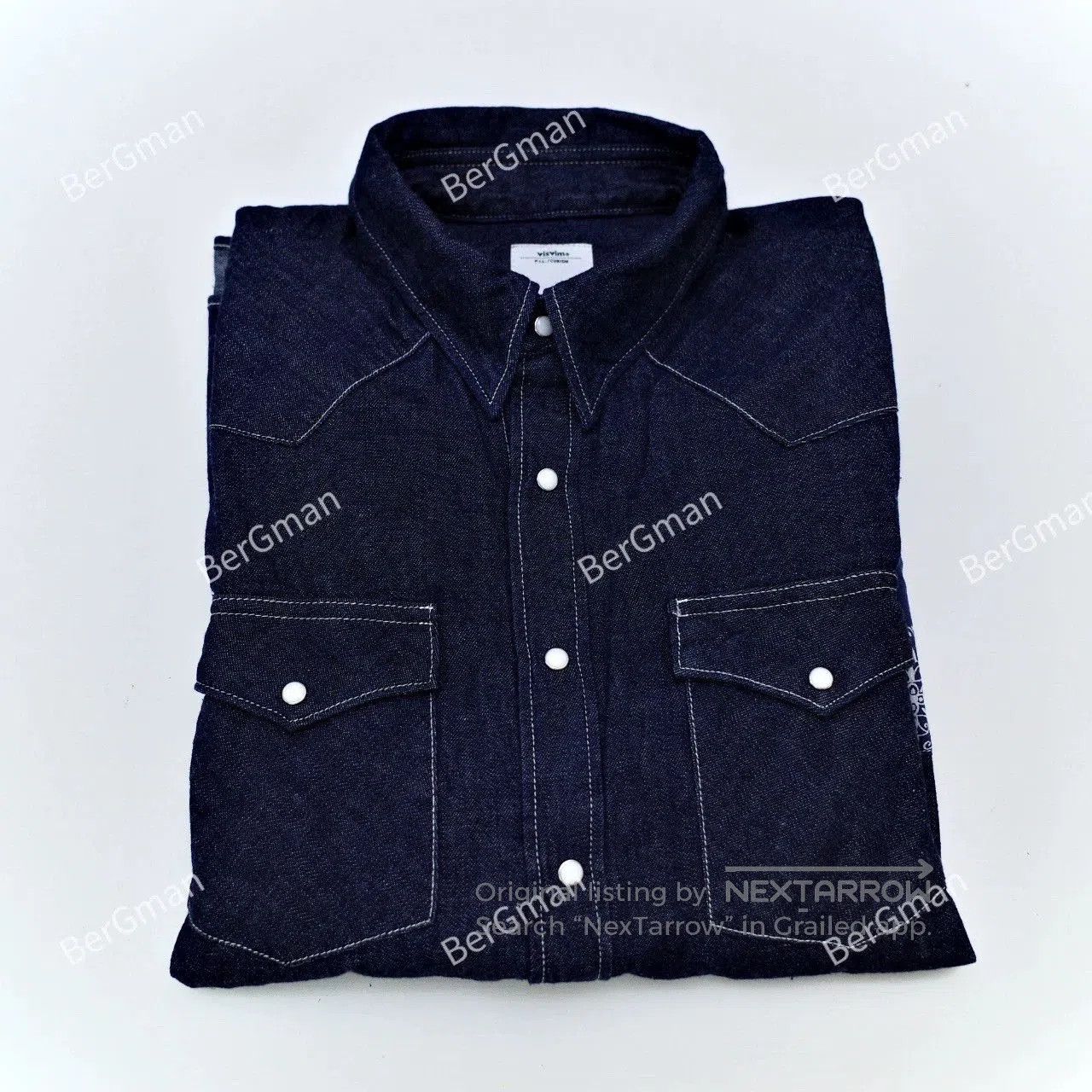 Visvim VISVIM 17AW BANDANA BORD Denim Shirt. Size US M / EU 48-50 / 2 - 6 Thumbnail