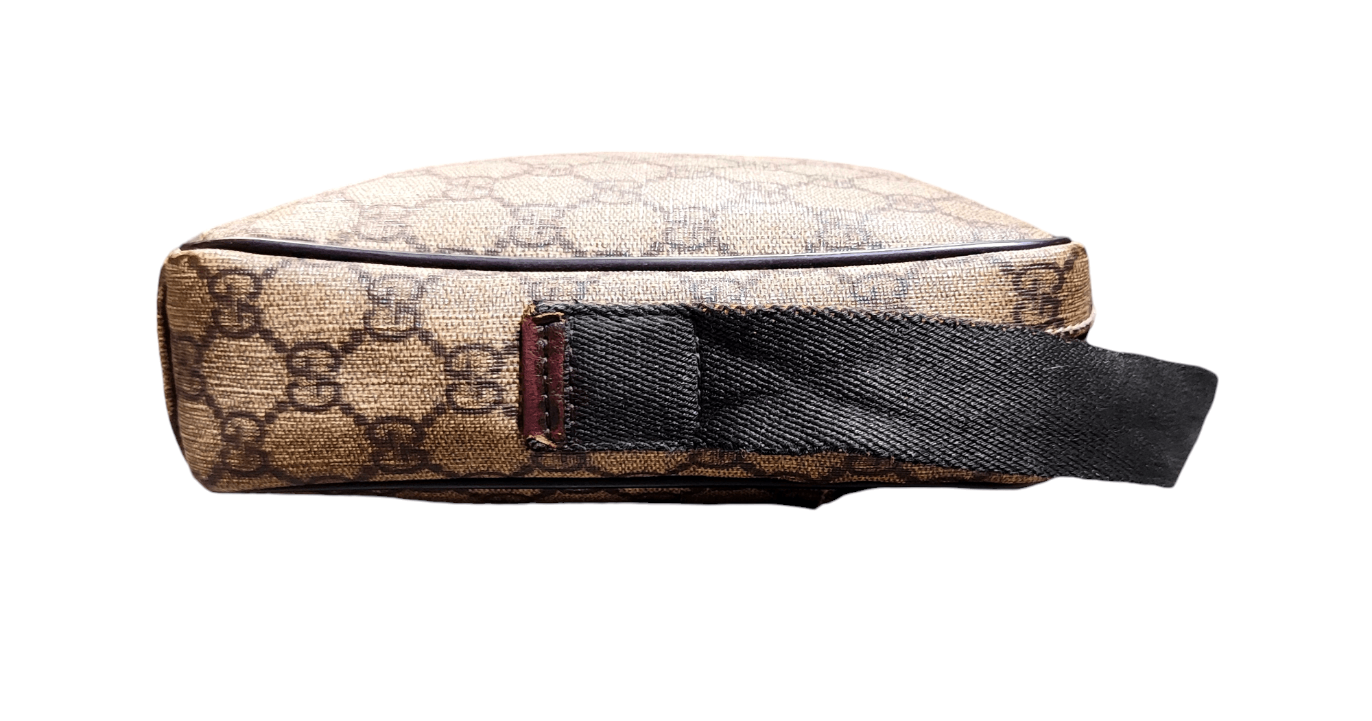 Gucci Gucci Beige/Ebony GG Coated Canvas and Leather Crossbody Bag Size ONE SIZE - 4 Thumbnail