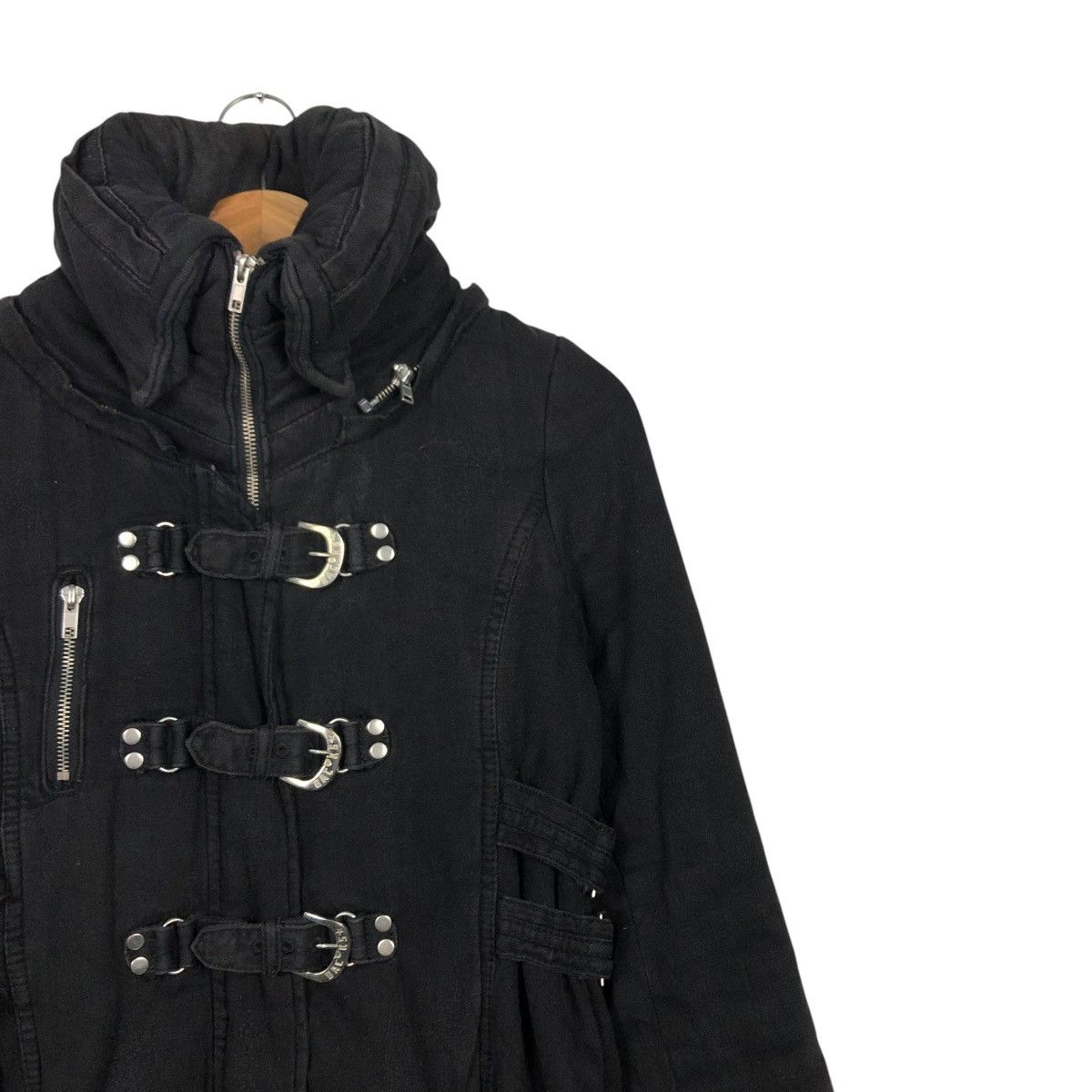 Hysteric Glamour 🔥BACKS BIKER JACKET CARGO BUTTON PUNK DESIGN Size US M / EU 48-50 / 2 - 8 Thumbnail