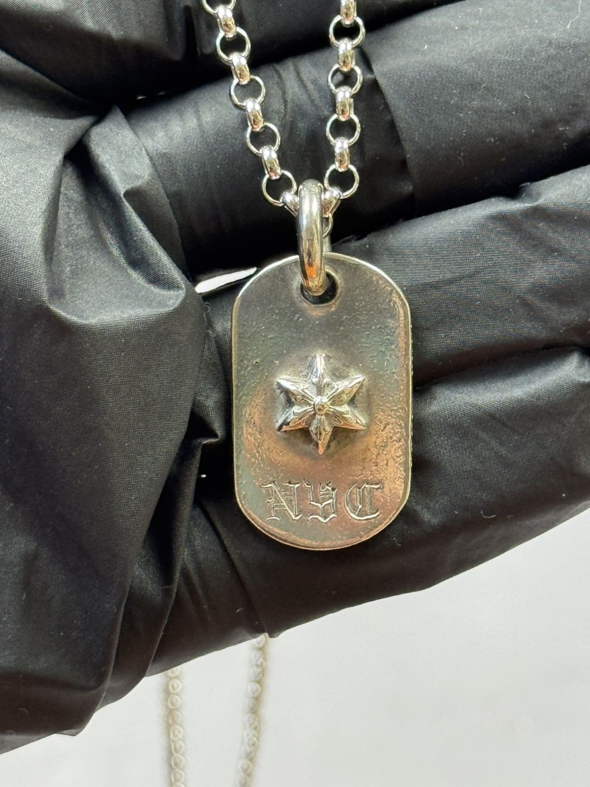 Chrome Hearts Chrome Hearts Raised Star NYC Tag Pendant(SLV/OS) Size ONE SIZE - 3 Thumbnail
