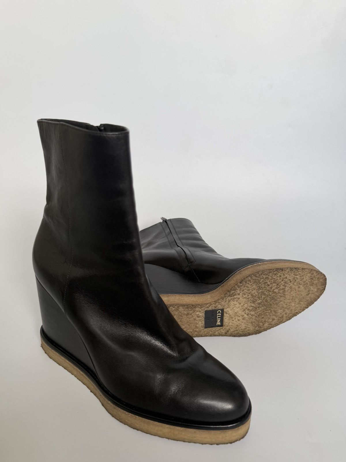 Celine Celine Manon Wedge Ankle Boots Size US 9 / IT 39 - 6 Thumbnail