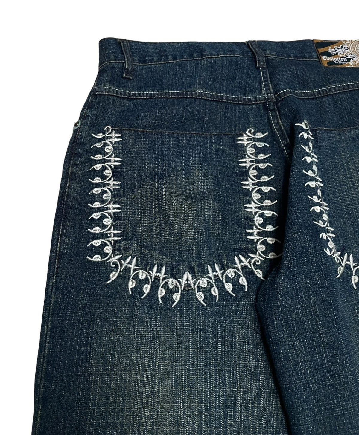 Japanese Brand × Vintage Rare Design Vintage Brand Evolution Baggy Jeans 2000s Size US 34 / EU 50 - 3 Thumbnail