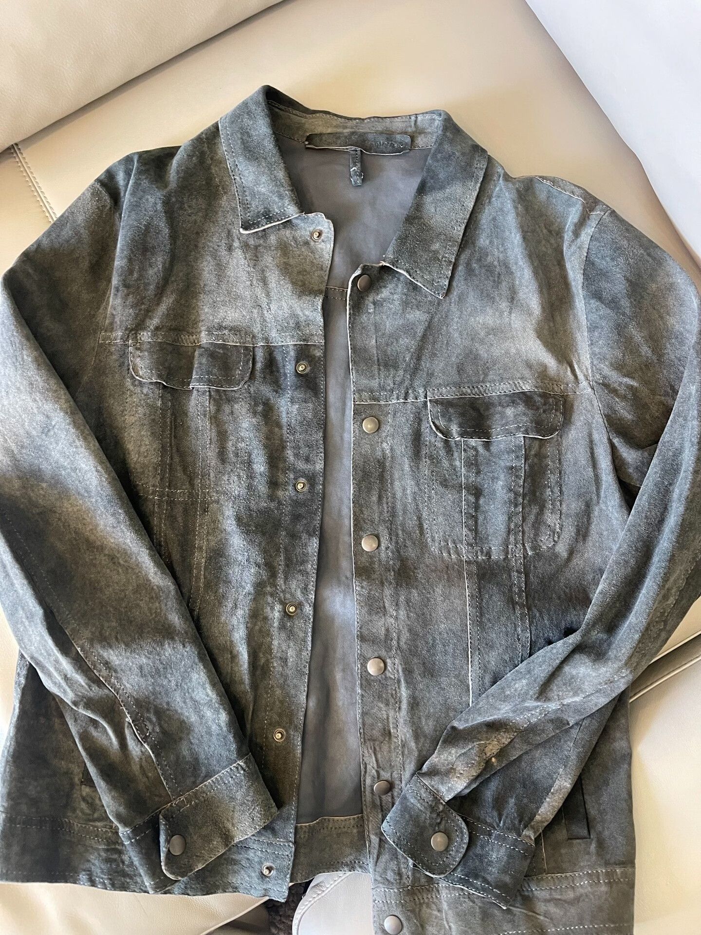 Salvatore Santoro Salvatore Santoro Men's Thin Leather Jacket 48 Size US M / EU 48-50 / 2 - 2 Thumbnail