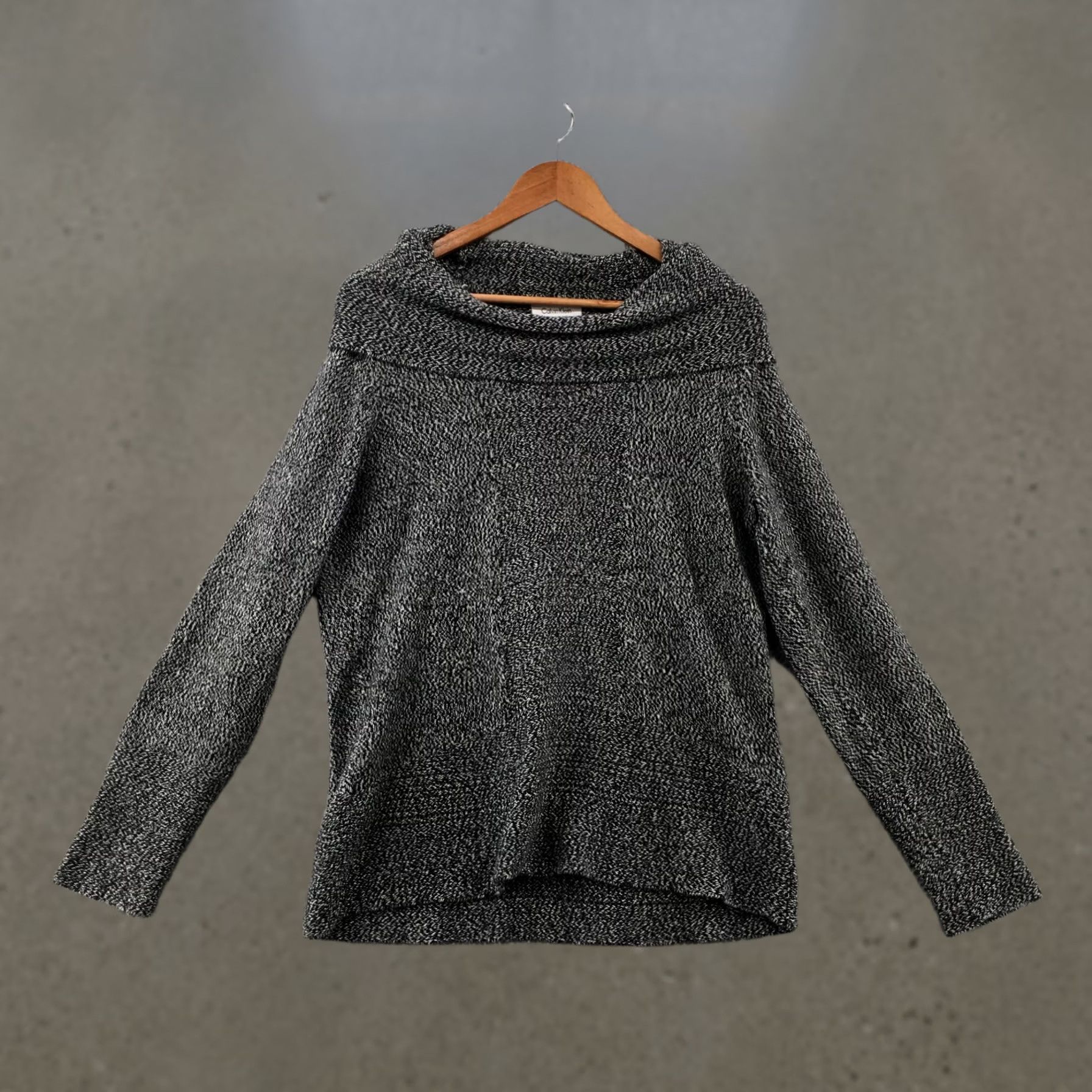 Calvin Klein Calvin Klein Sweater Womens M Grey Long Sleeve Turtle Neck Pull Over Knitted Size M / US 6-8 / IT 42-44 - 1 Thumbnail