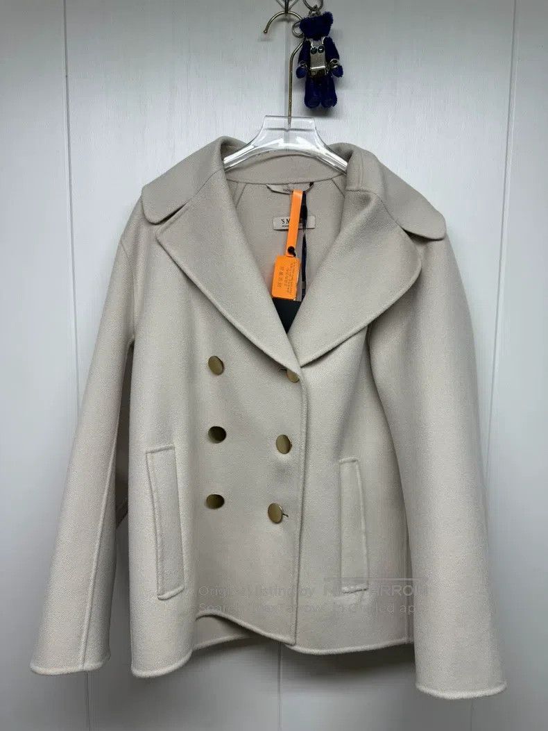 Max Mara Max Mara Double-Breasted Wool Melton Coat Size XS / US 0-2 / IT 36-38 - 4 Thumbnail