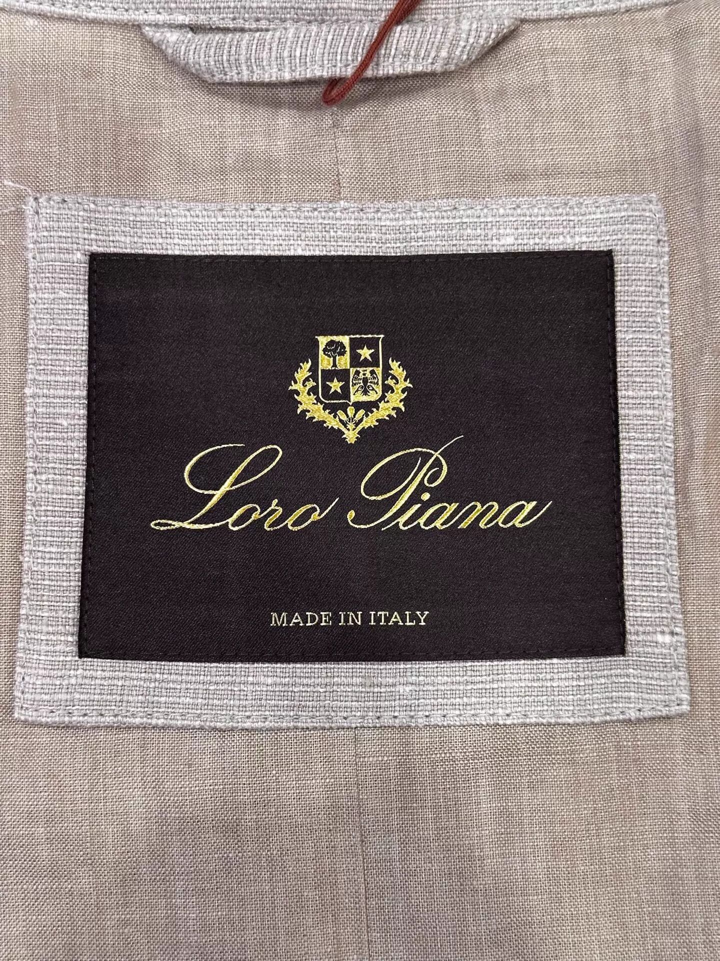 Loro Piana Loro Piana Light Gray Linen Jacket 54 New Tags Dust Bag Size US L / EU 52-54 / 3 - 5 Thumbnail