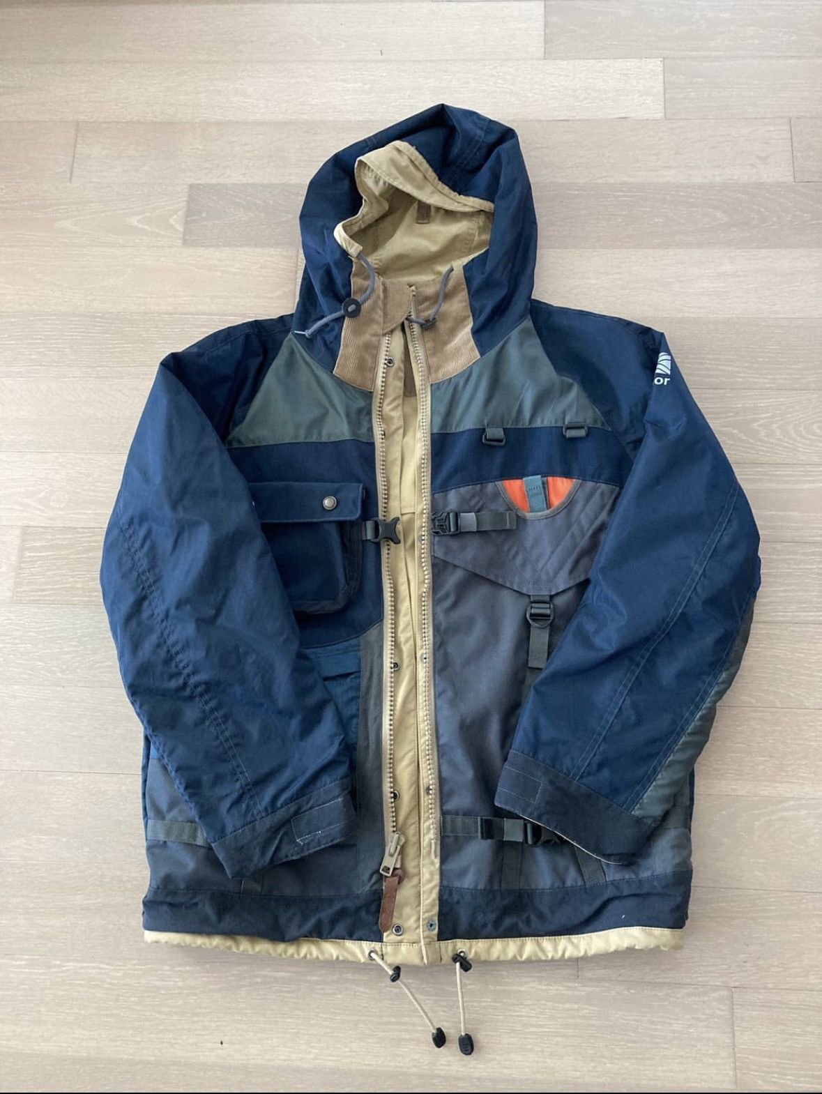 image of Junya Watanabe X Karrimor Reversible Backpack Jacket in Navy, Men's (Size Small)