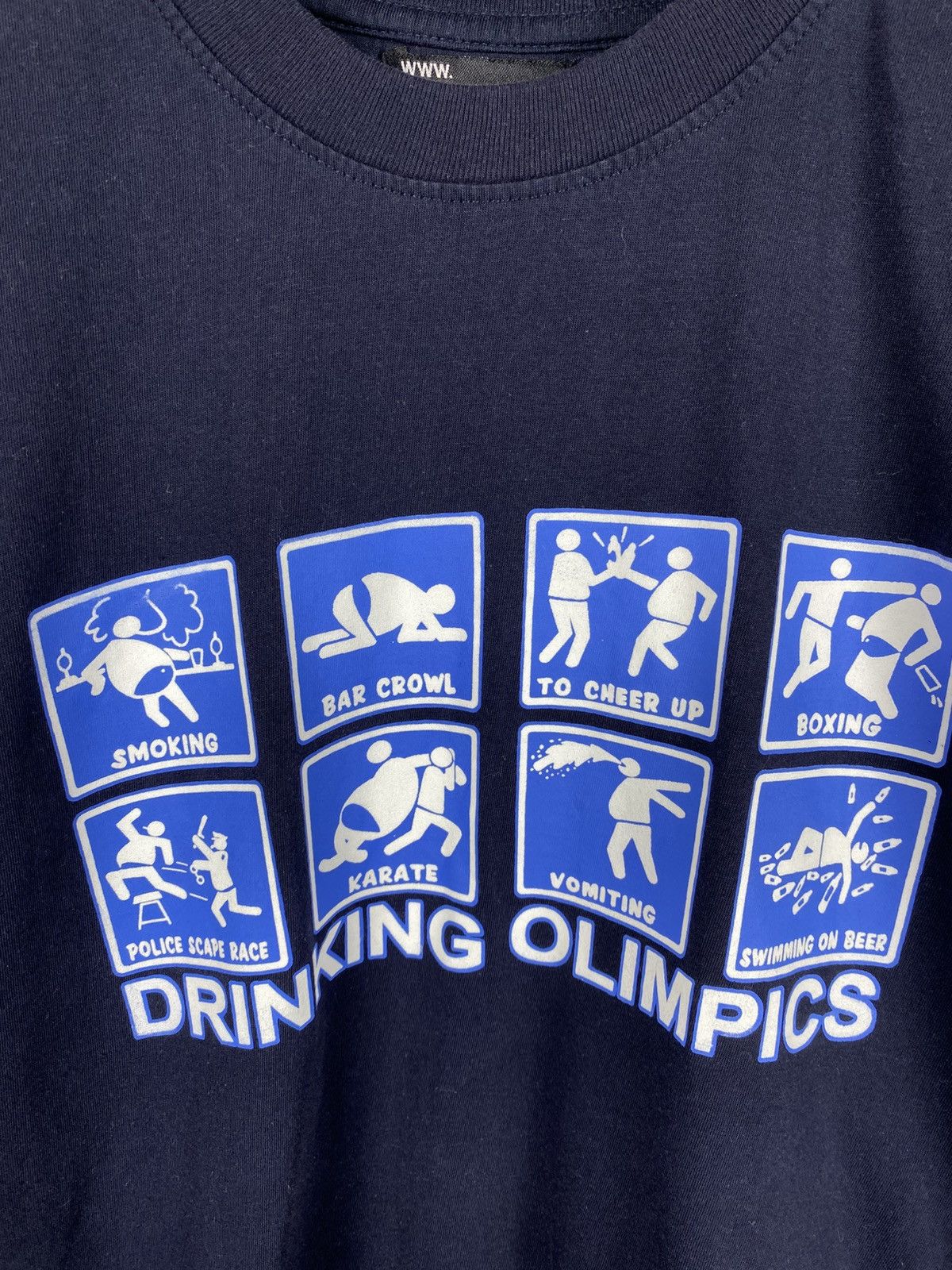Other Drinking Olimpics Humor Men Tee T-Shirt size XL Size US XL / EU 56 / 4 - 4 Thumbnail
