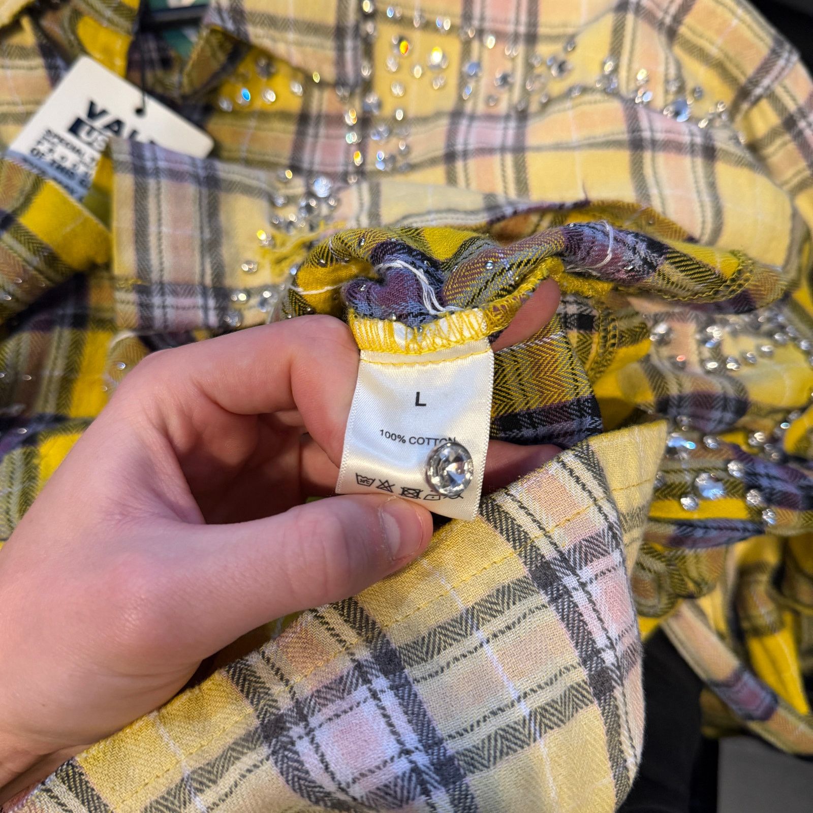 Vale Vale Forever Lemonhead Rhinestone Flannel Size US L / EU 52-54 / 3 - 4 Thumbnail