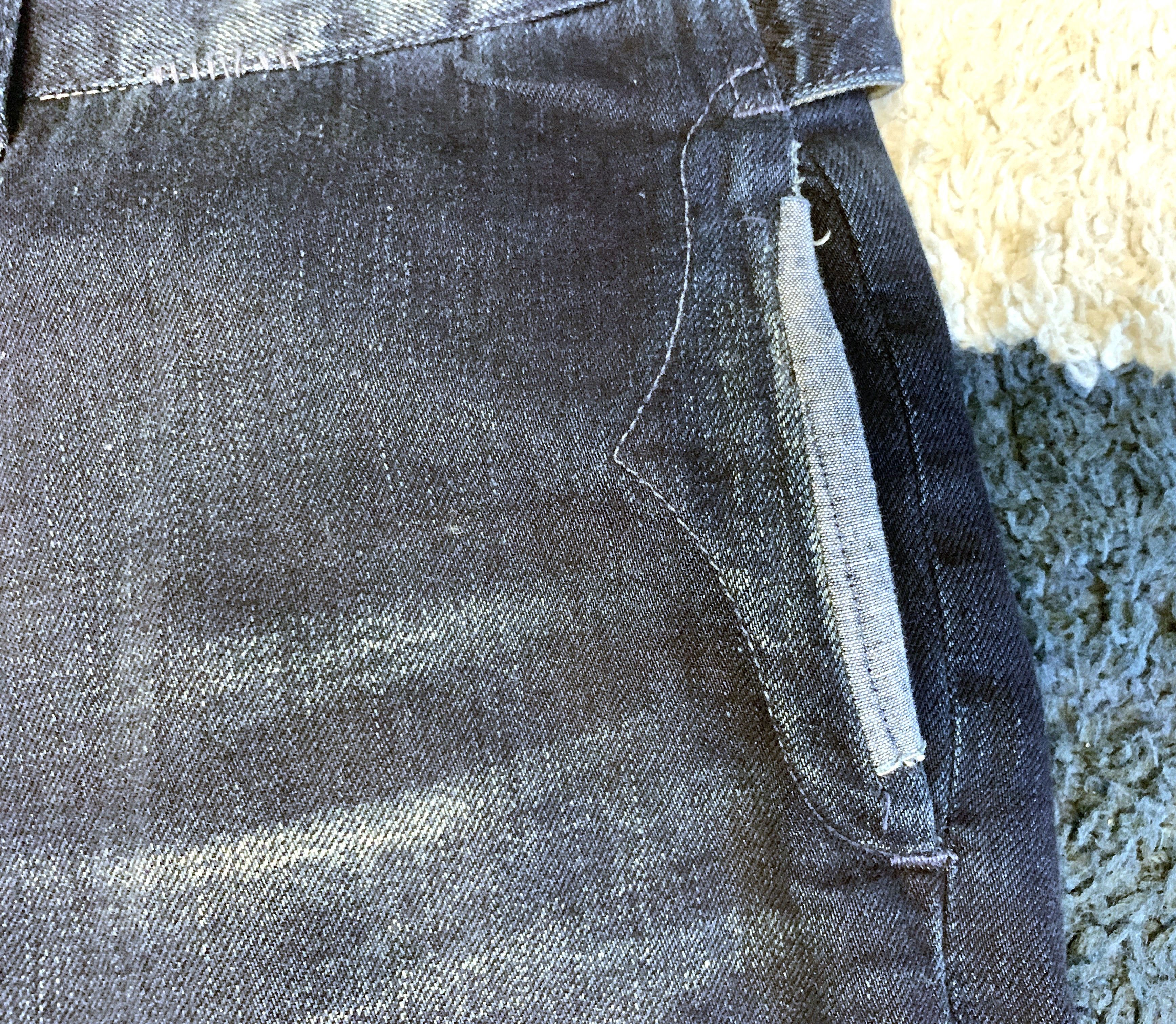 FunSet of Art Funset of Art sashiko indigo dyed pants, size M (32”) Size US 32 / EU 48 - 6 Thumbnail