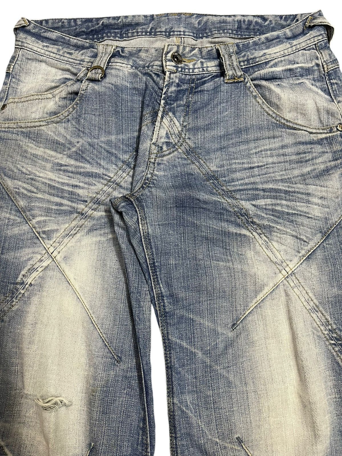 Who Decides War Vintage Japanese Brand Embroidered Patch Style Jeans Size US 32 / EU 48 - 4 Thumbnail