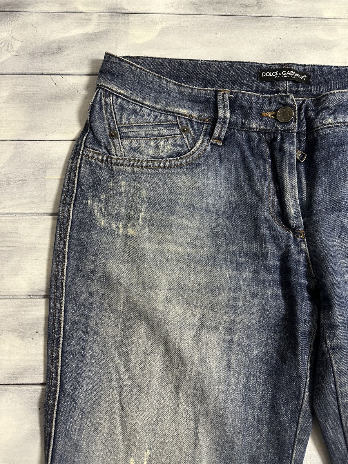 Dolce & Gabbana Rare Luxury Dolce & Gabbana Jeans Distressed Size 30" / US 8 / IT 44 - 10 Thumbnail