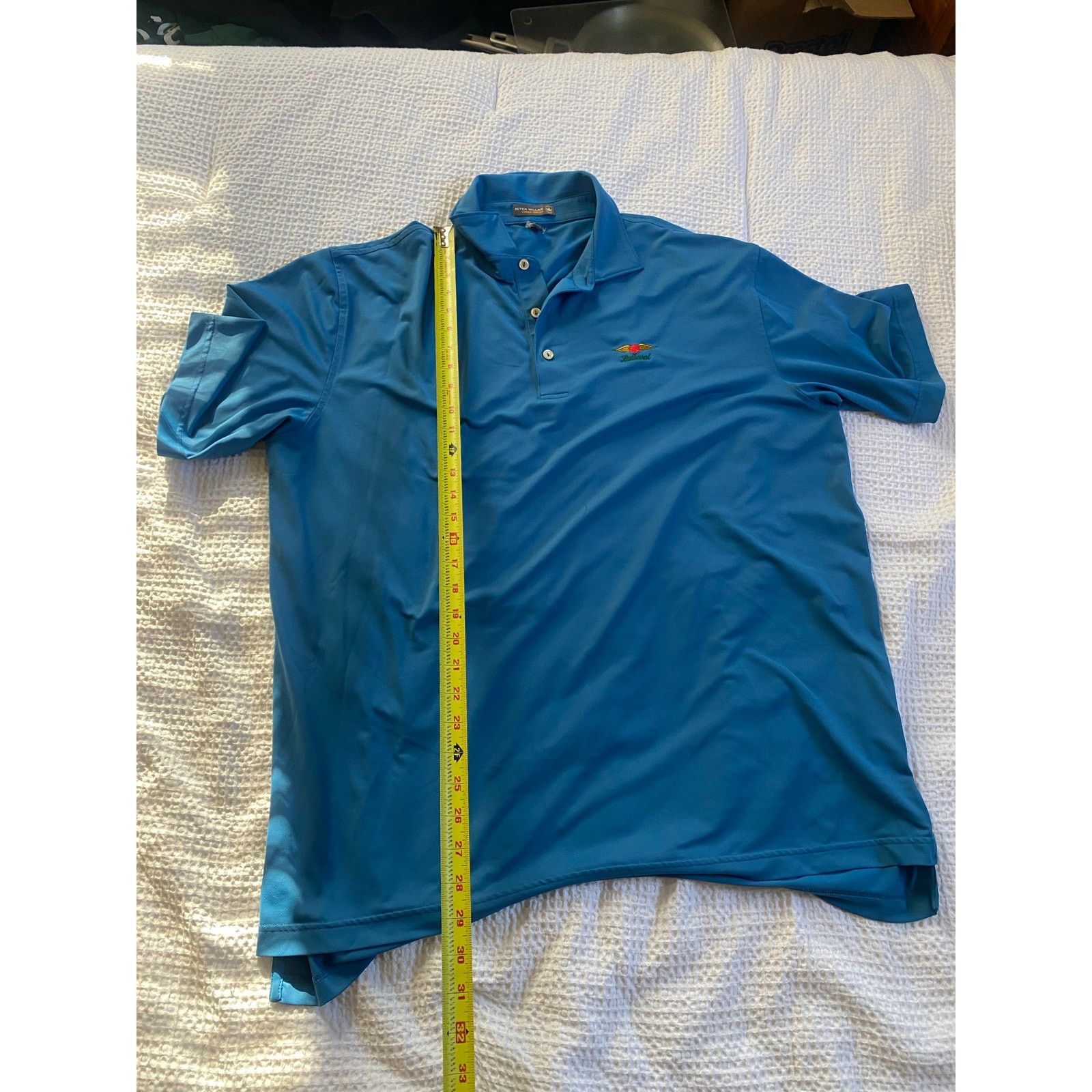 Peter Millar Peter Millar Summer Comfort Polo Shirt Mens XL Blue Size US XL / EU 56 / 4 - 2 Thumbnail