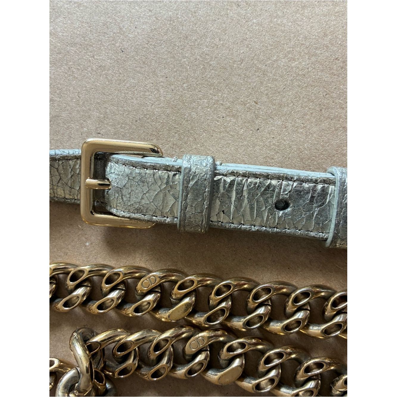 Dior Dior Diorama Crackled Leather Flap Bag Size ONE SIZE - 7 Thumbnail