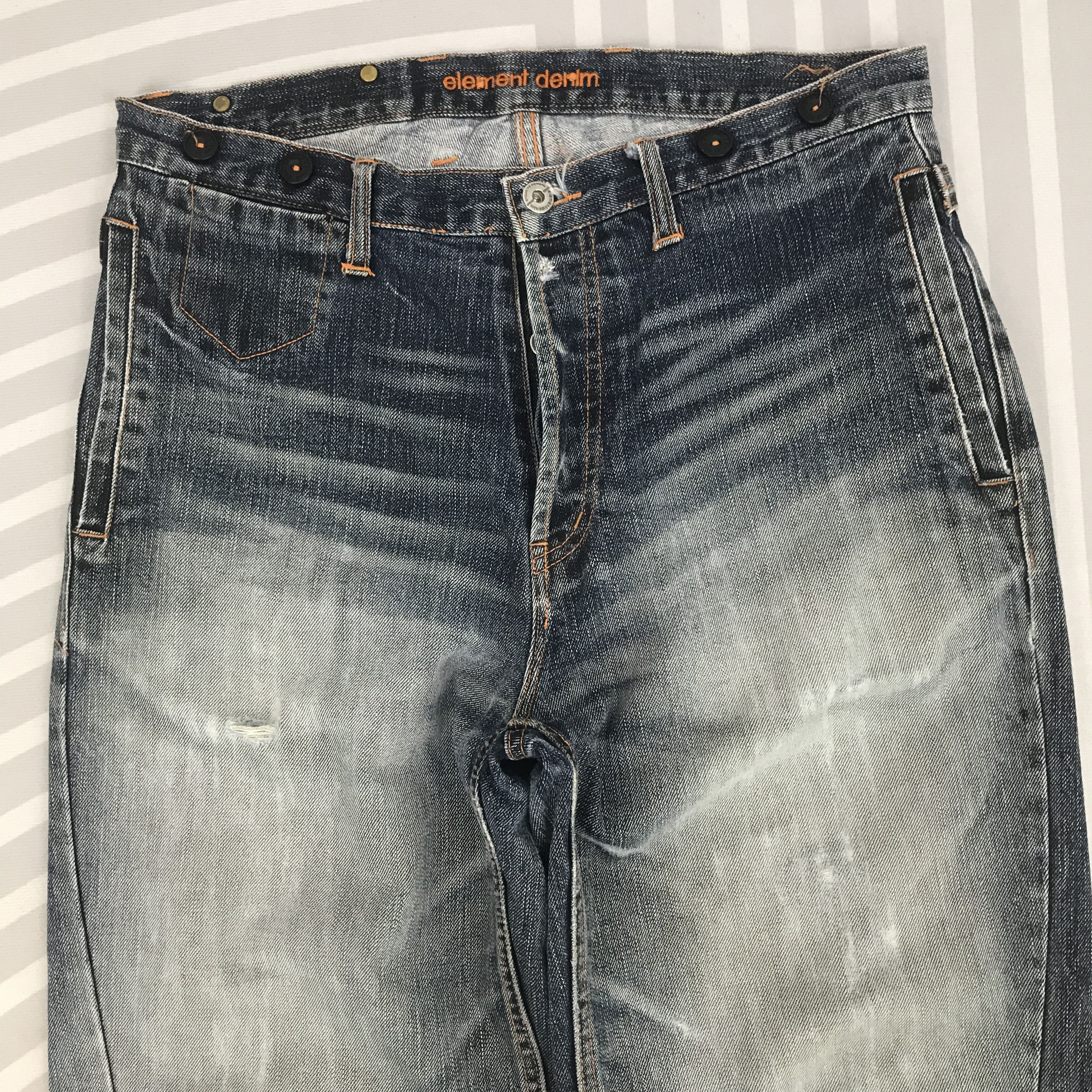 Element × Vintage Vintage Element Distressed Baggy Denim pants Size US 32 / EU 48 - 2 Thumbnail